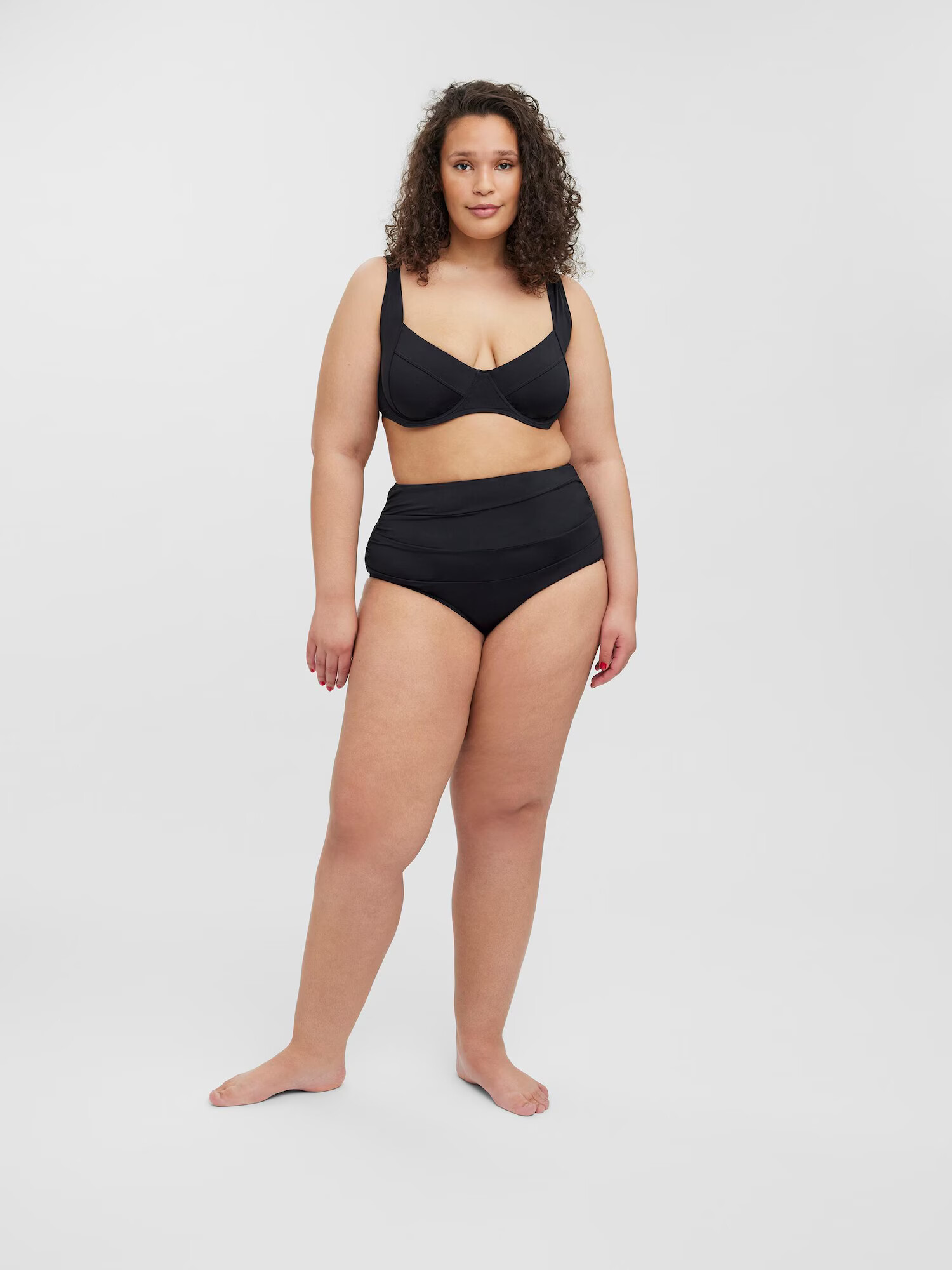 Vero Moda Curve Bikini zgornji del črna - Pepit.si