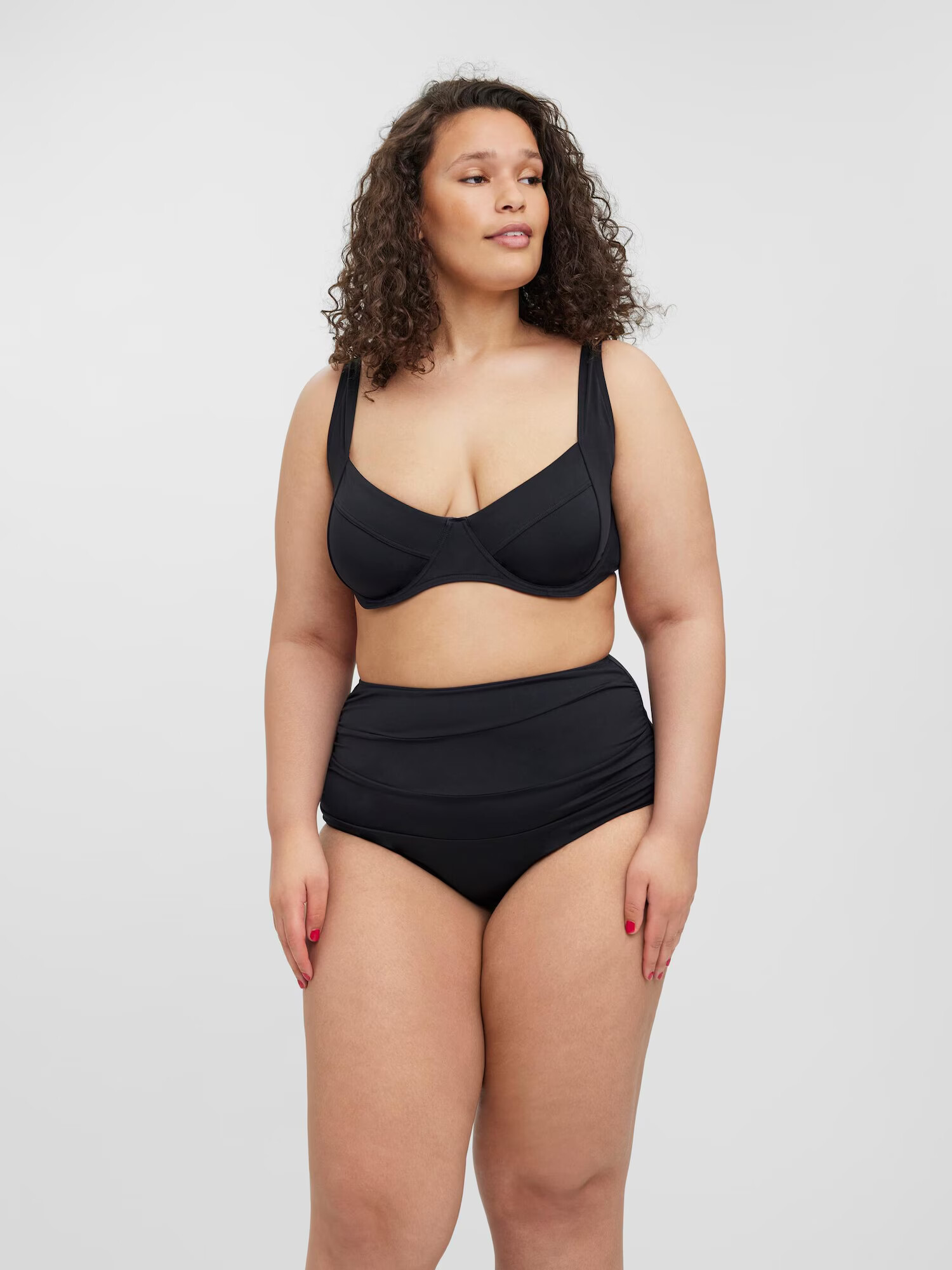 Vero Moda Curve Bikini zgornji del črna - Pepit.si