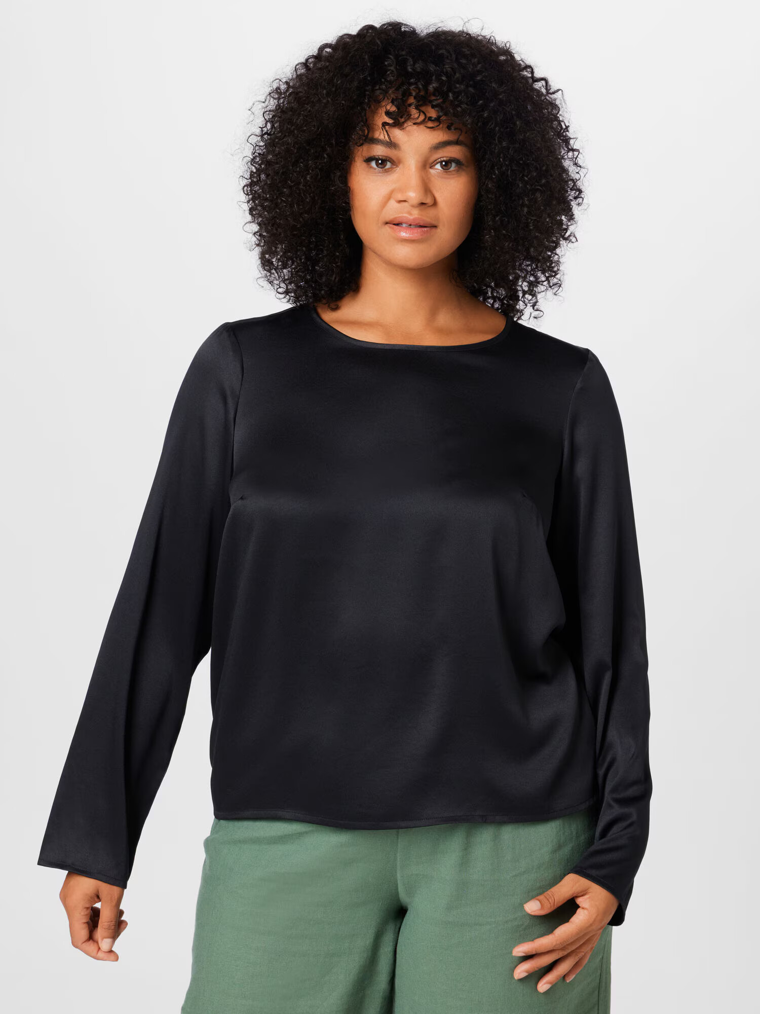 Vero Moda Curve Bluza črna - Pepit.si