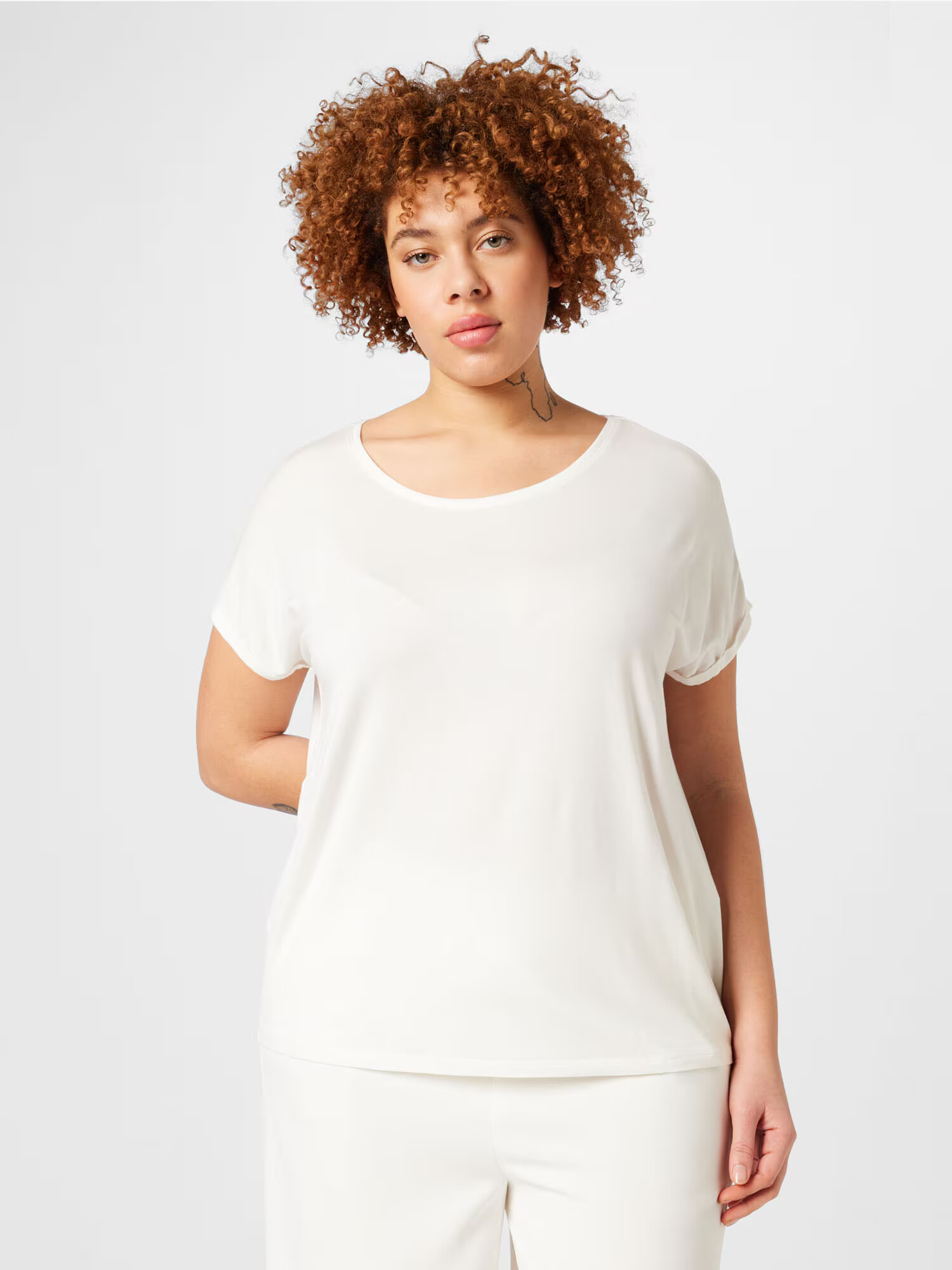 Vero Moda Curve Majica 'Aya' bela - Pepit.si