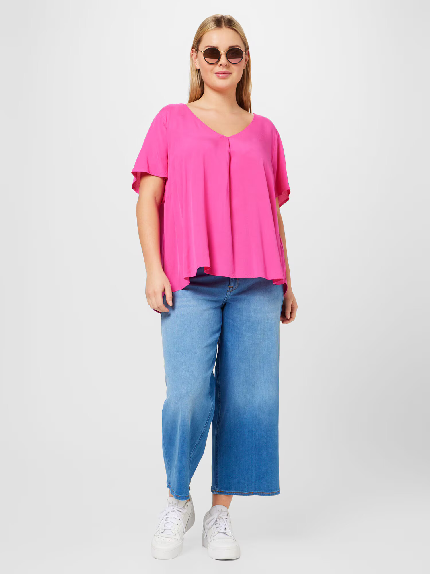 Vero Moda Curve Majica 'BRIT' magenta - Pepit.si