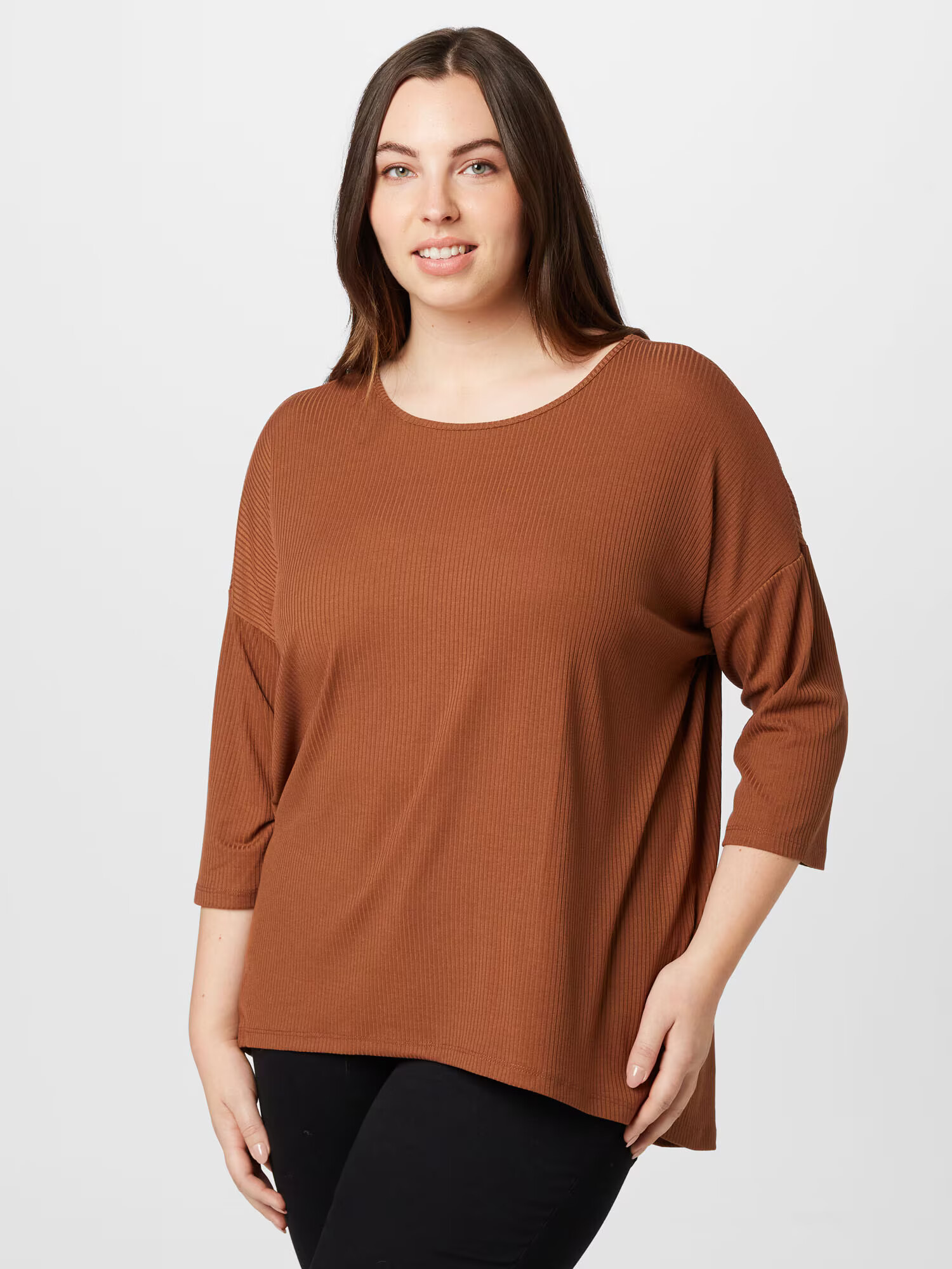 Vero Moda Curve Majica 'IVY' karamel - Pepit.si