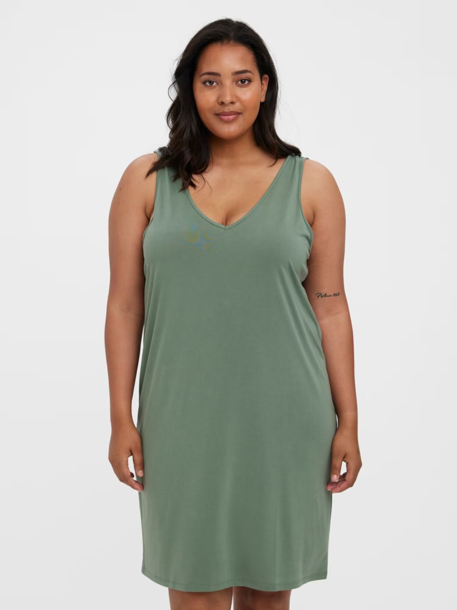 Vero Moda Curve Obleka 'FILLI' zelena - Pepit.si