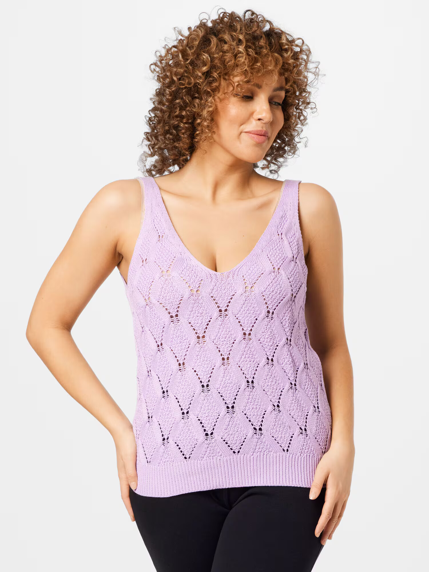 Vero Moda Curve Top z naramnicami 'GABBY' mauve - Pepit.si