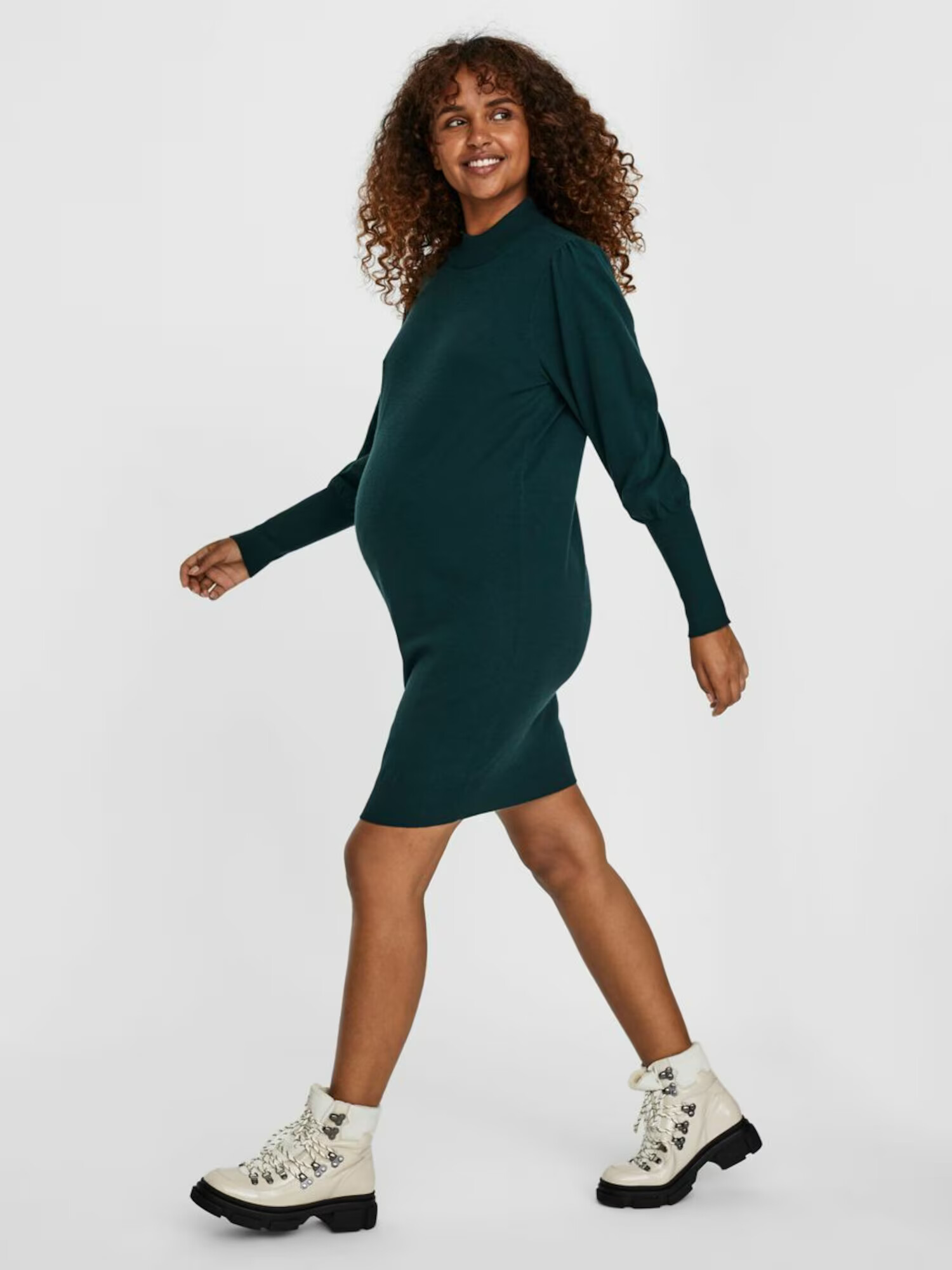 Vero Moda Maternity Obleka 'Happyblock' petrol - Pepit.si