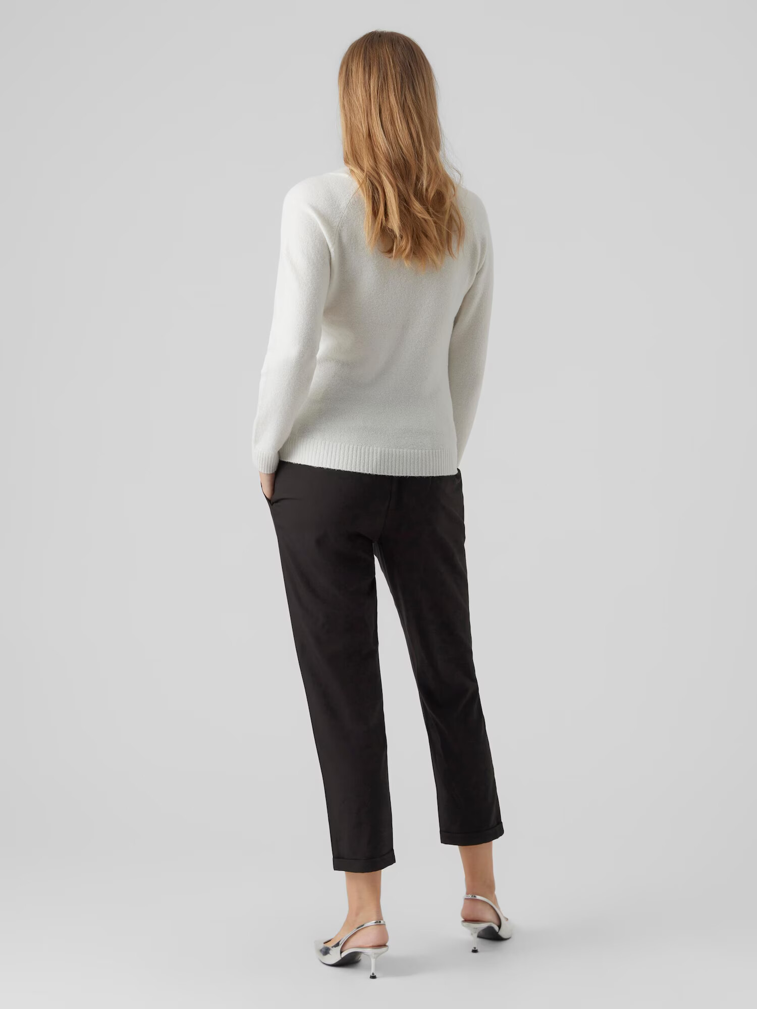 Vero Moda Maternity Pulover 'DOFFY' bela - Pepit.si