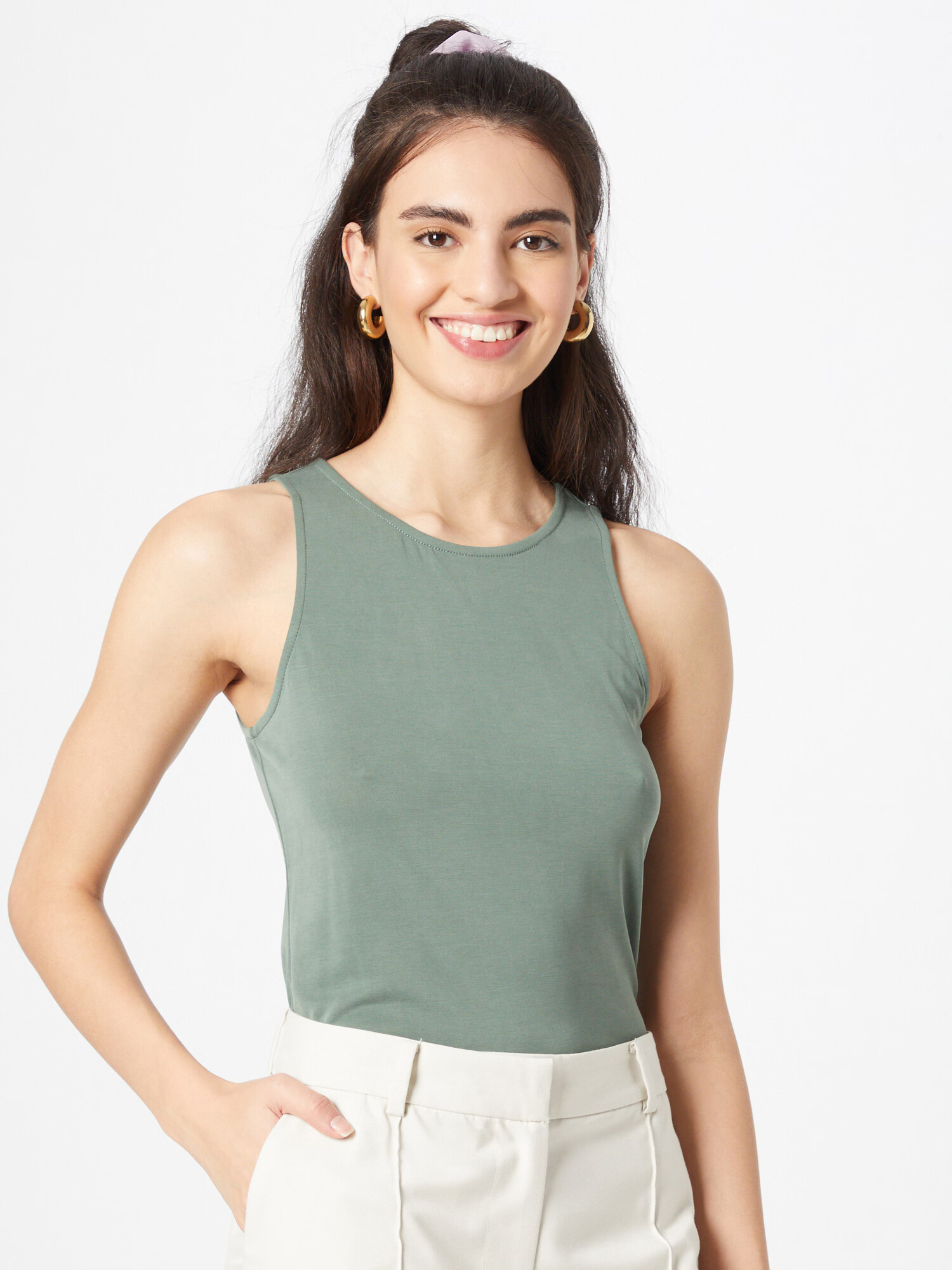 VERO MODA Top 'HALI' pastelno zelena - Pepit.si