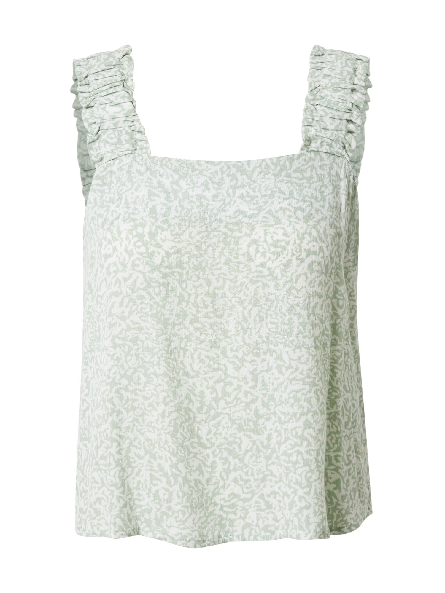 VERO MODA Top 'JENNY' pastelno zelena / bela - Pepit.si