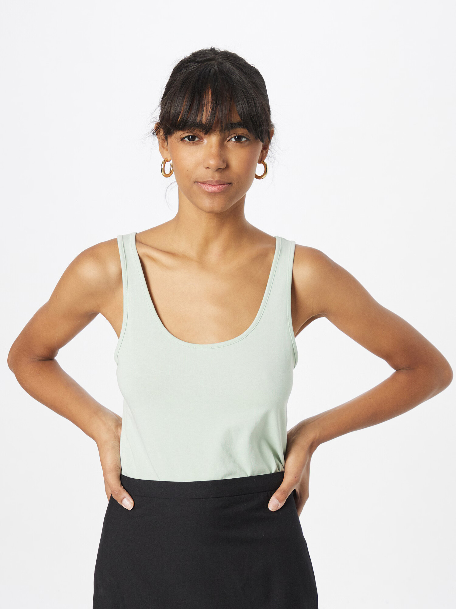 VERO MODA Top 'Noos' pastelno zelena - Pepit.si