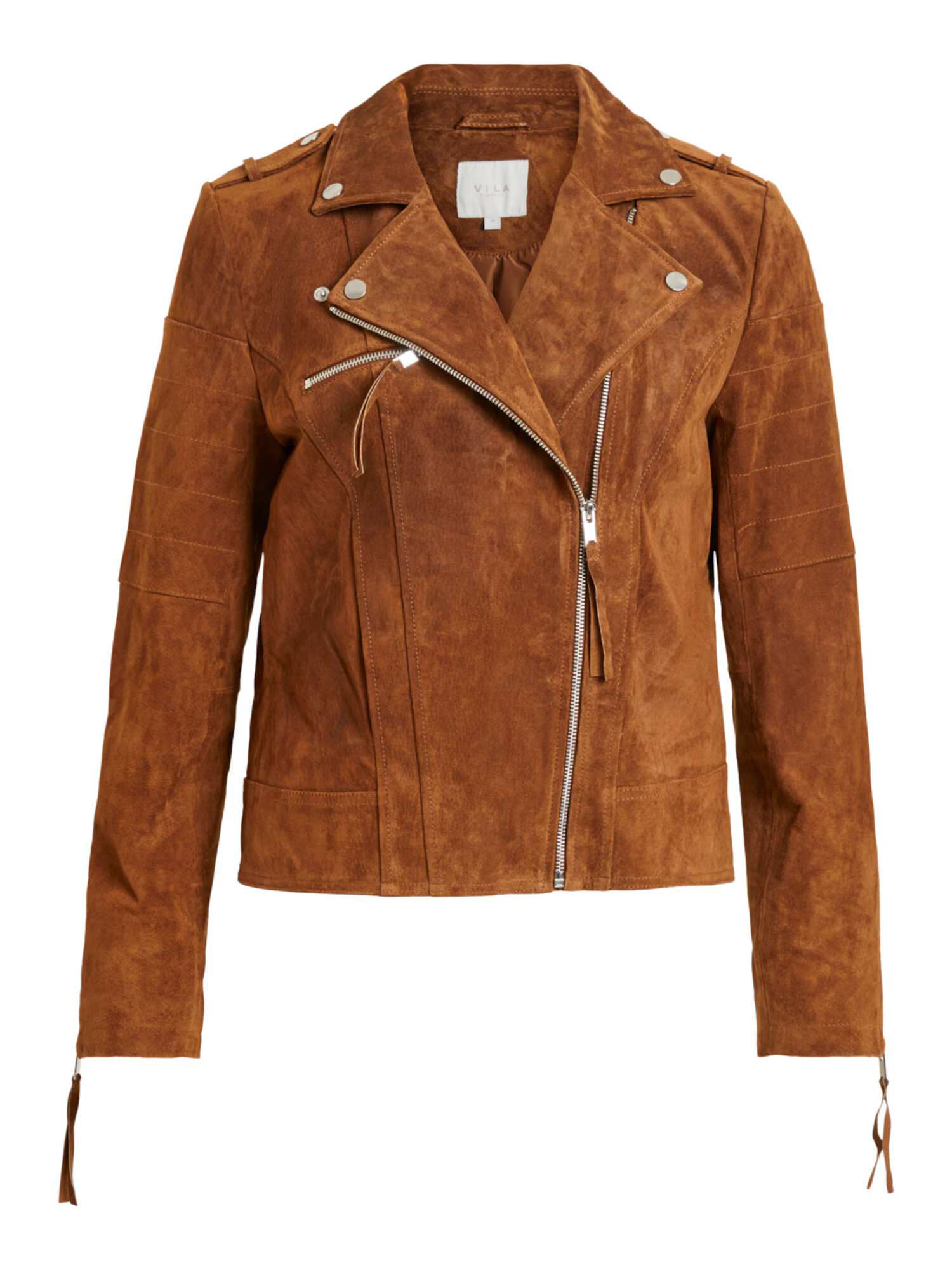 VILA Prehodna jakna 'VICRIS SUEDE JACKET' rjava - Pepit.si