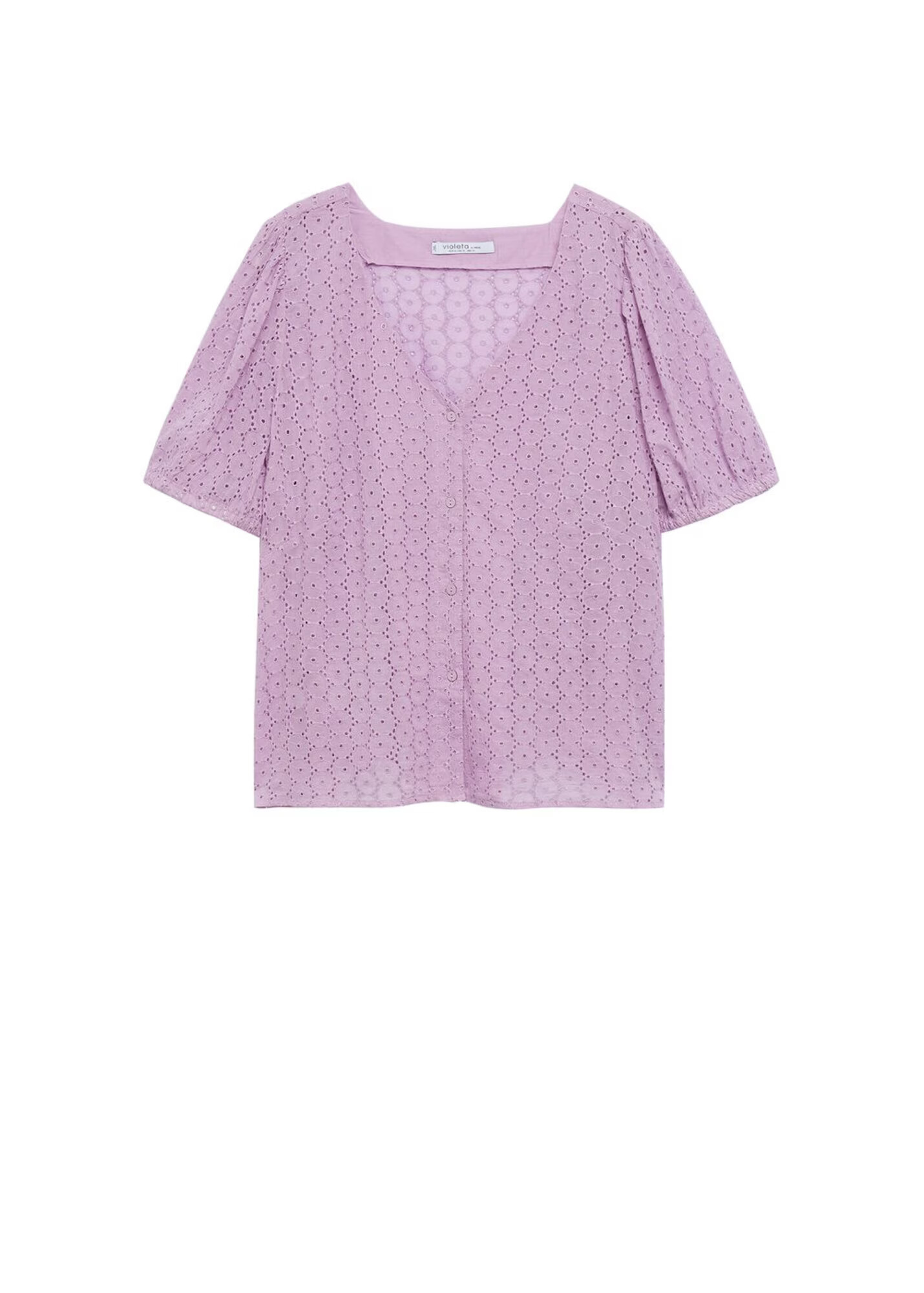 VIOLETA by Mango Bluse 'bobby' lila - Pepit.si