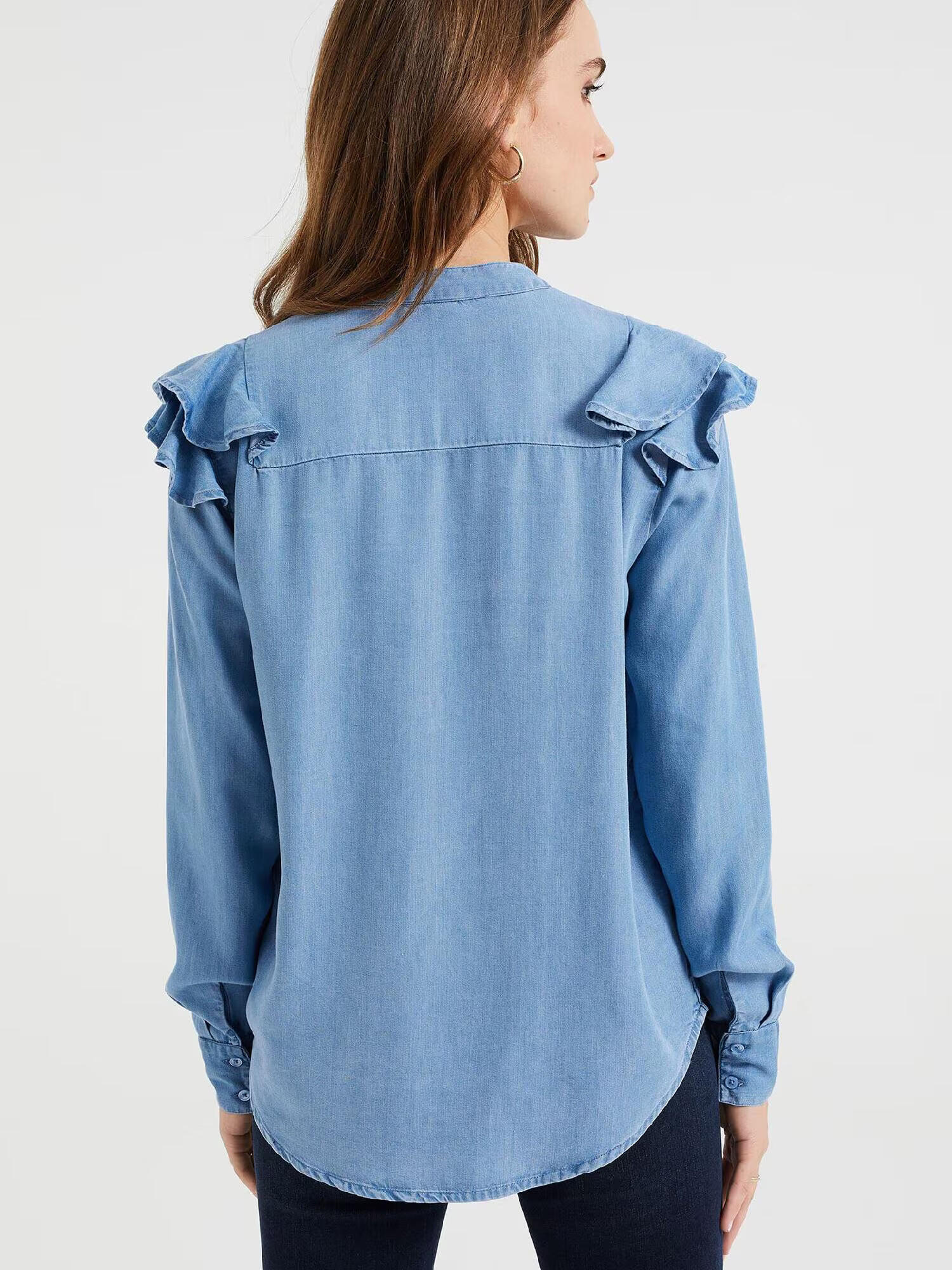 WE Fashion Bluza moder denim / svetlo modra - Pepit.si