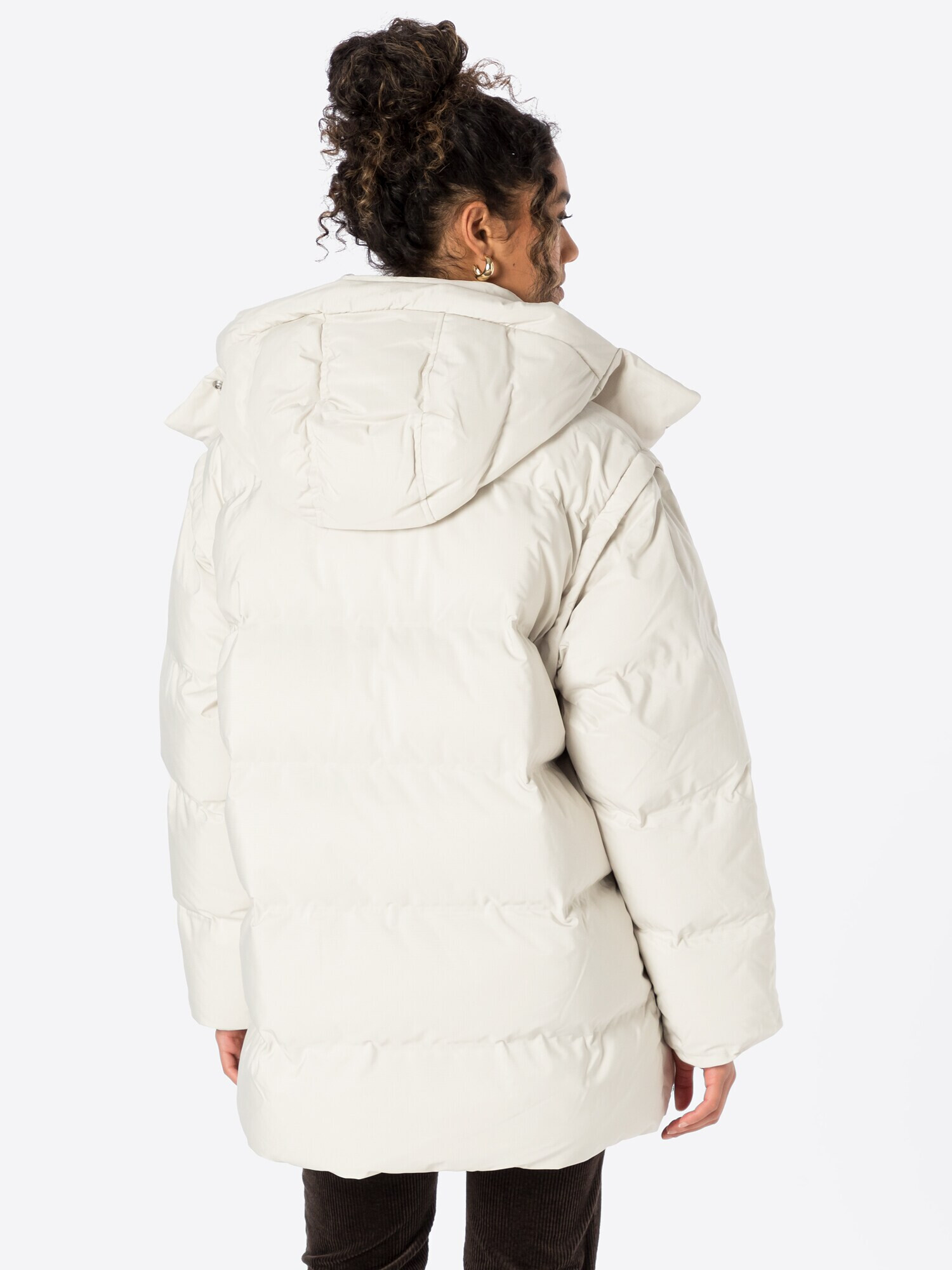 WEEKDAY Zimska jakna 'Air Puffer Jacket' bela - Pepit.si