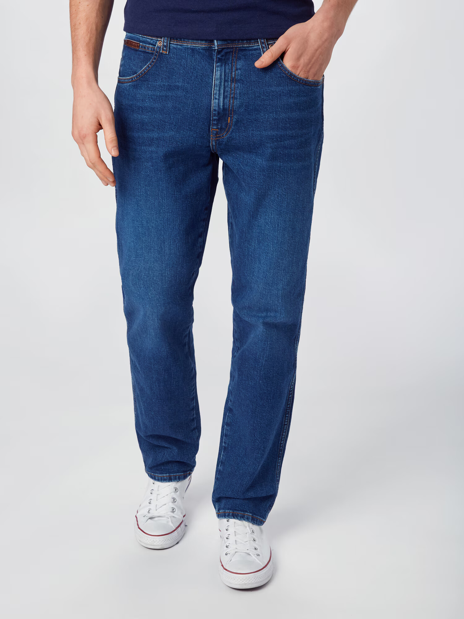 WRANGLER Kavbojke 'TEXAS SLIM' moder denim - Pepit.si