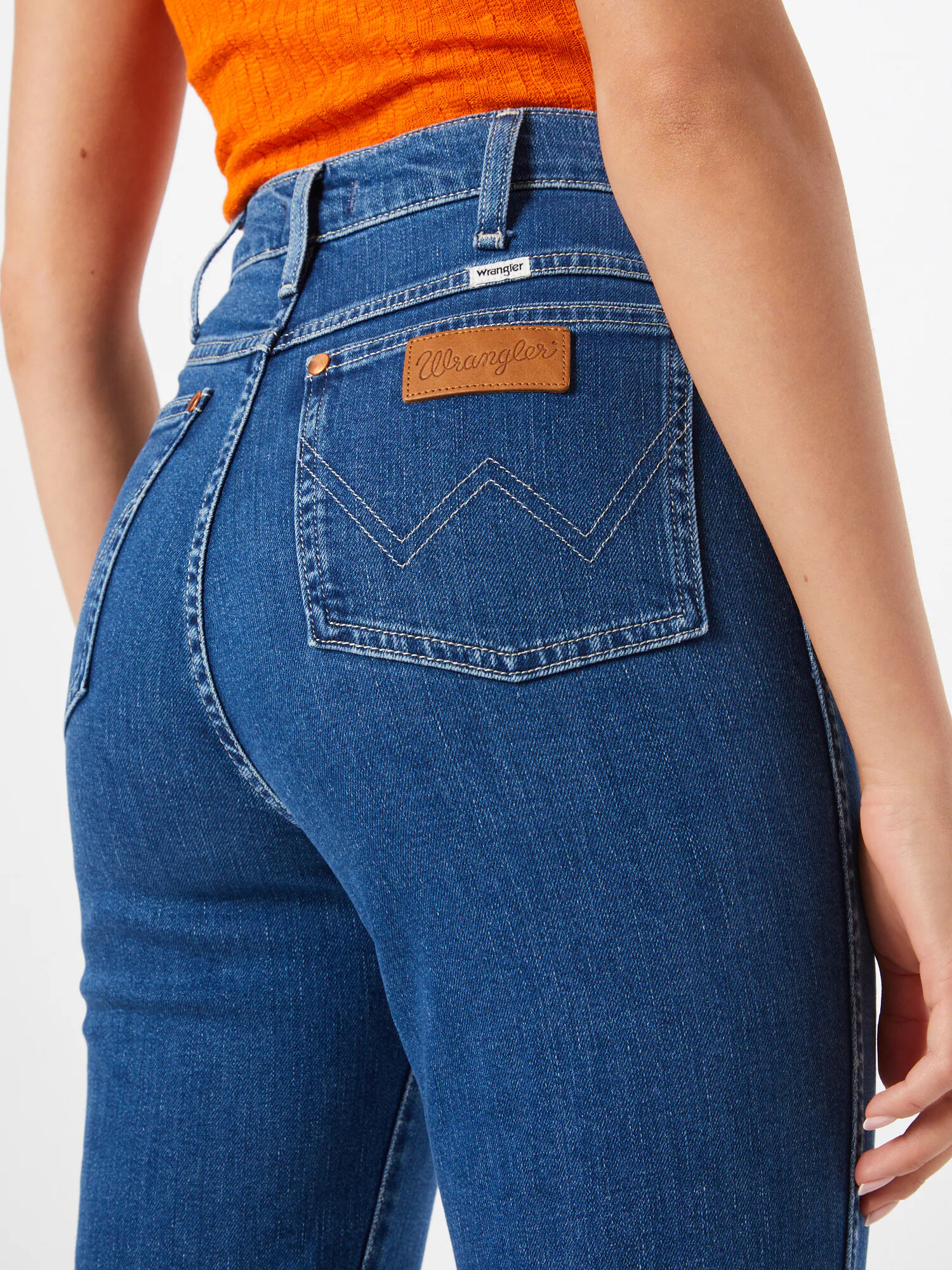 WRANGLER Kavbojke 'WILD WEST' moder denim - Pepit.si