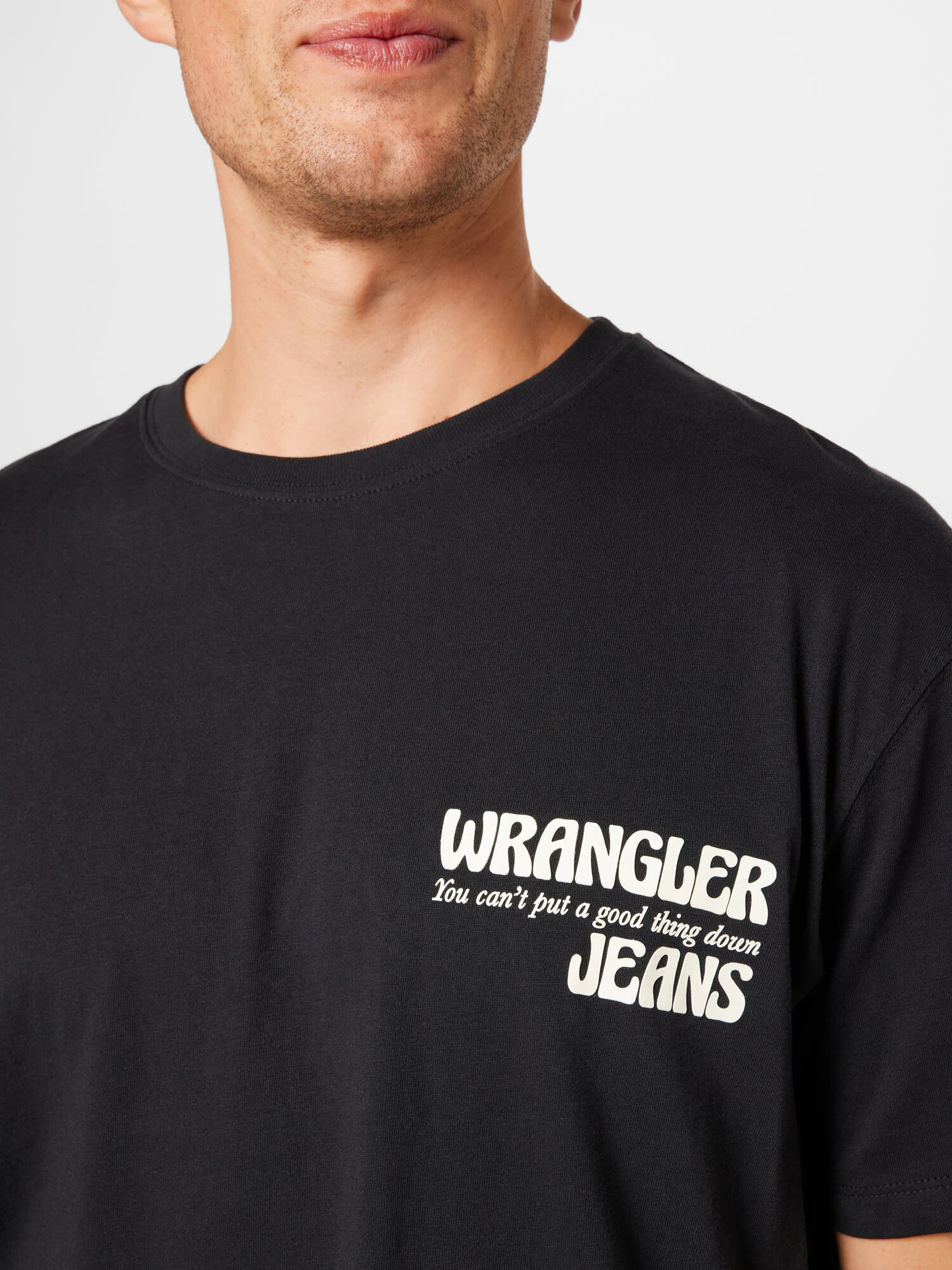 WRANGLER Majica črna / bela - Pepit.si