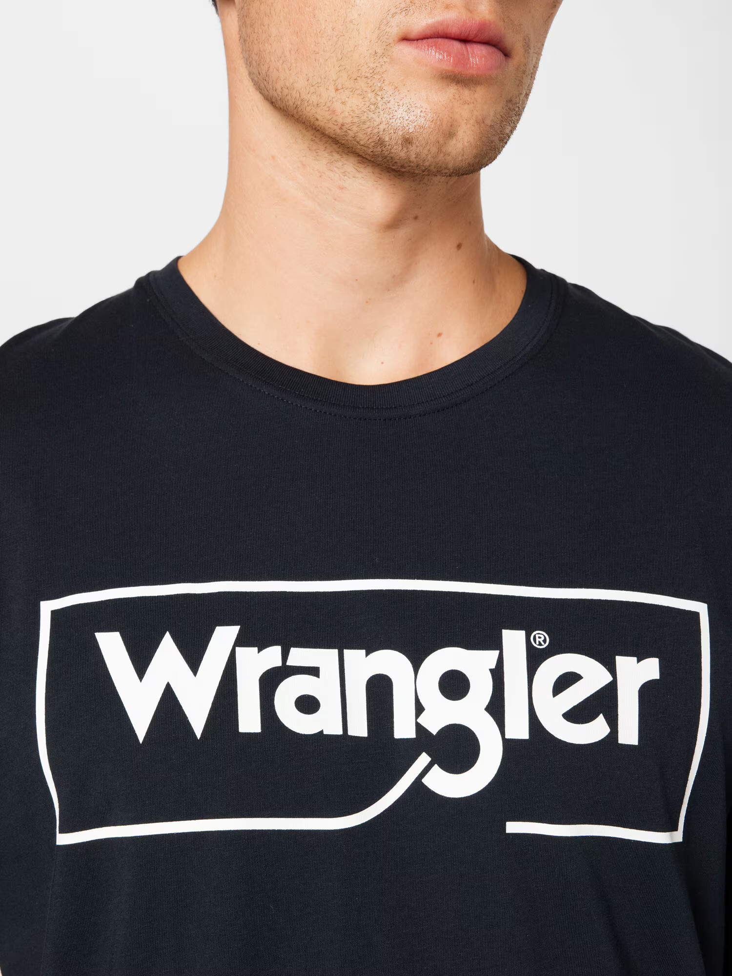 WRANGLER Majica črna / bela - Pepit.si