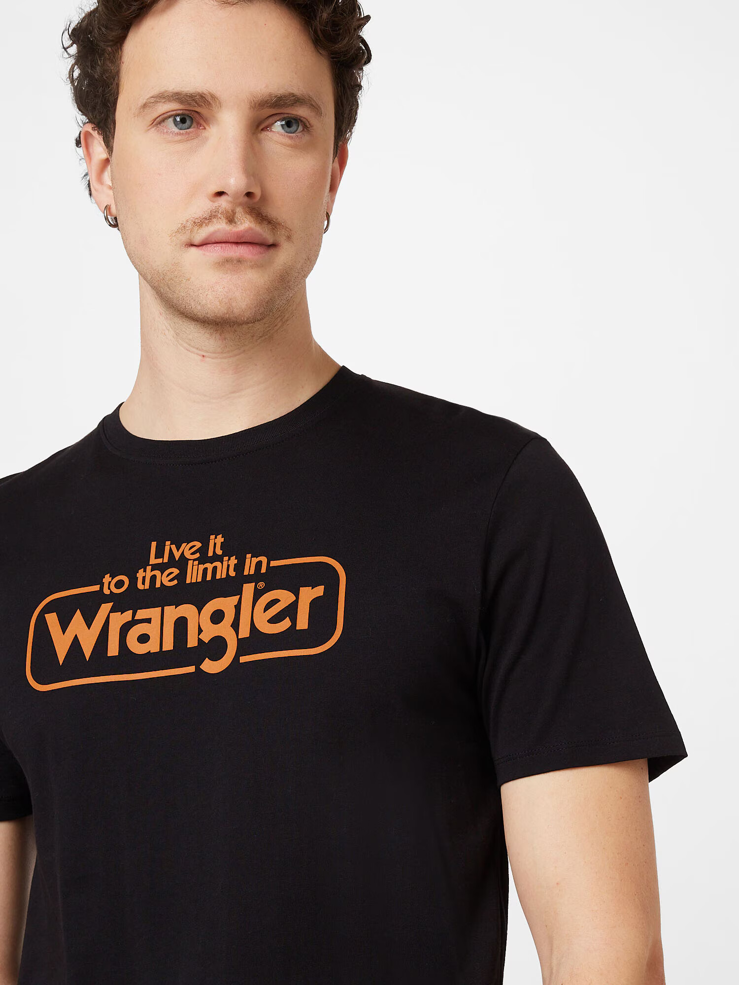 WRANGLER Majica oranžna / črna - Pepit.si