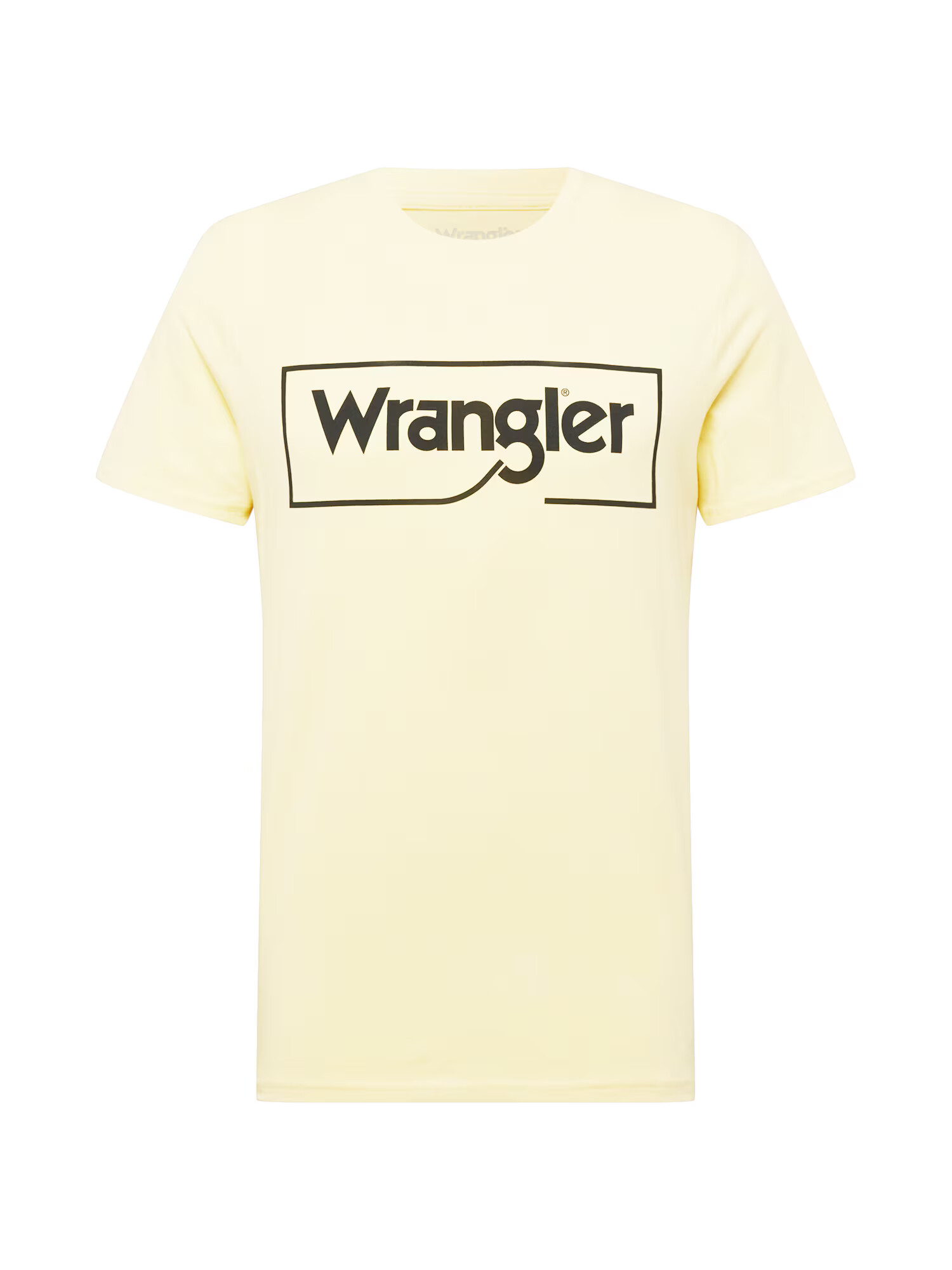 WRANGLER Majica pastelno rumena / črna - Pepit.si