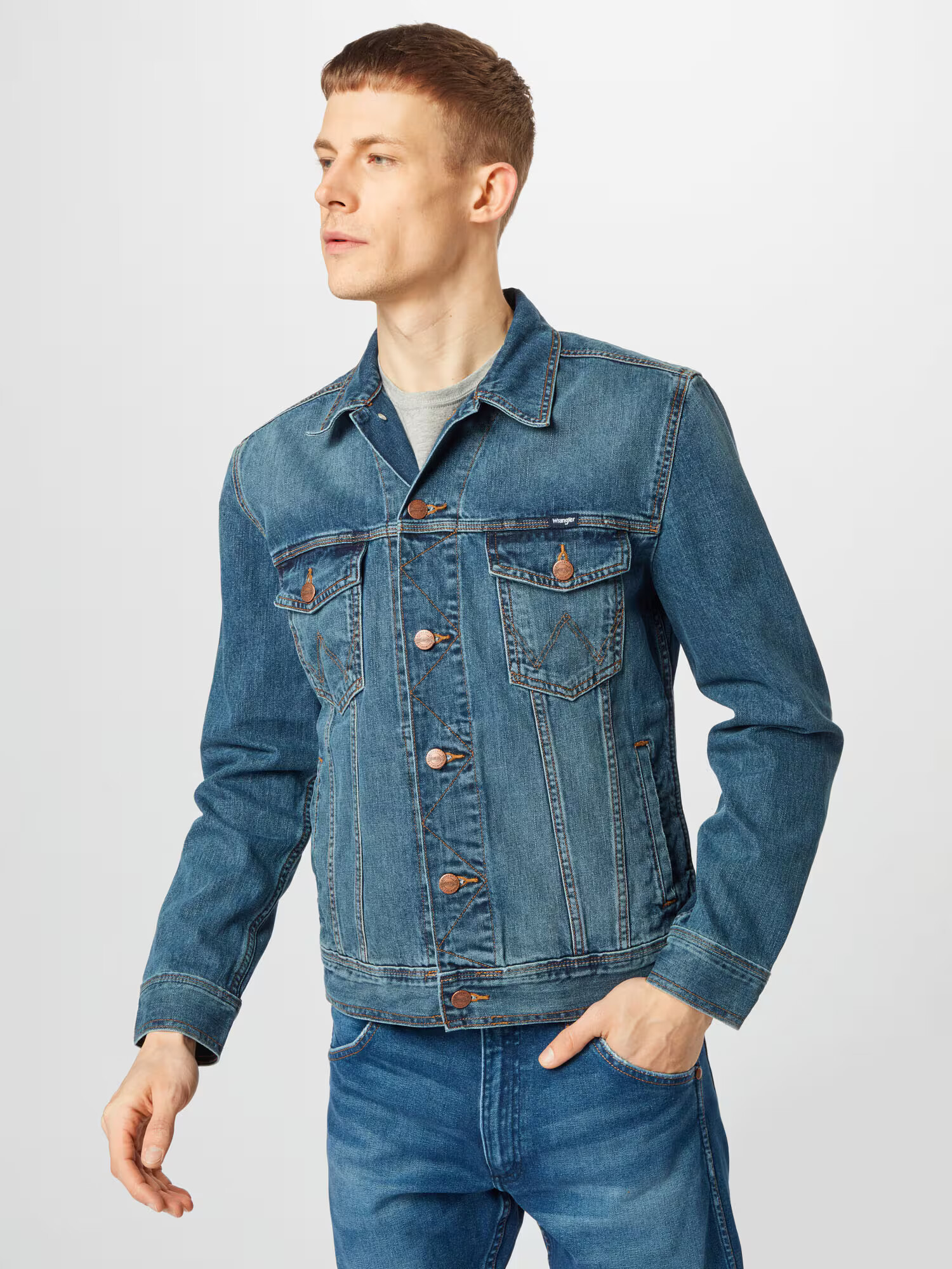 WRANGLER Prehodna jakna moder denim - Pepit.si