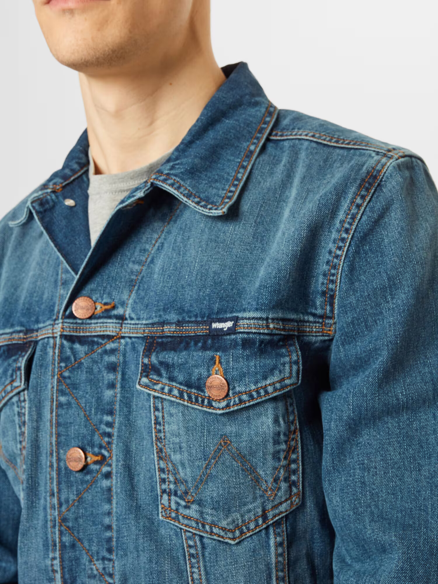 WRANGLER Prehodna jakna moder denim - Pepit.si