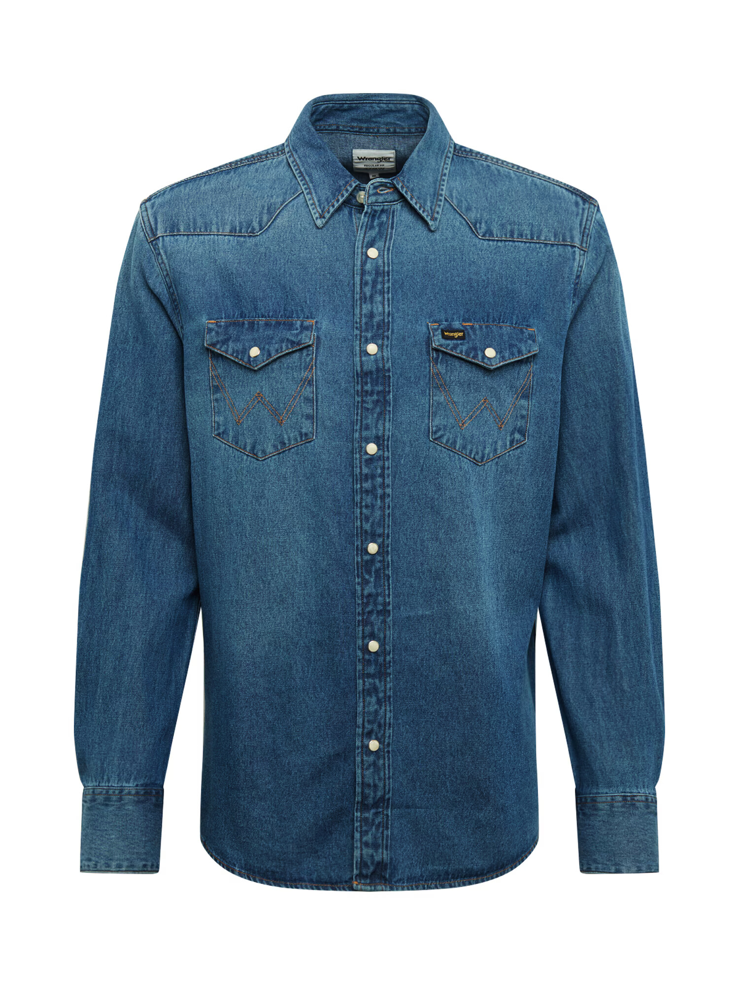 WRANGLER Srajca moder denim - Pepit.si