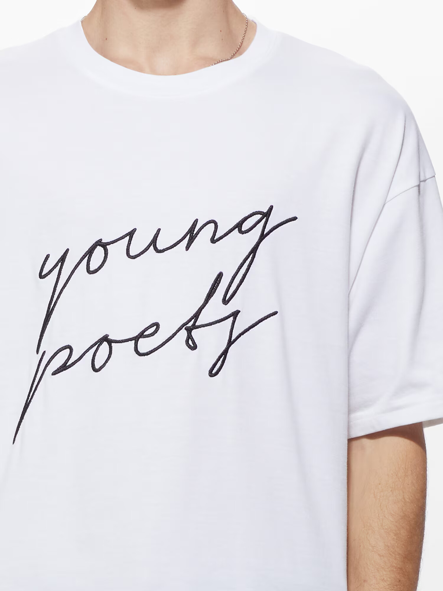 Young Poets Majica 'Yoricko' črna / bela - Pepit.si