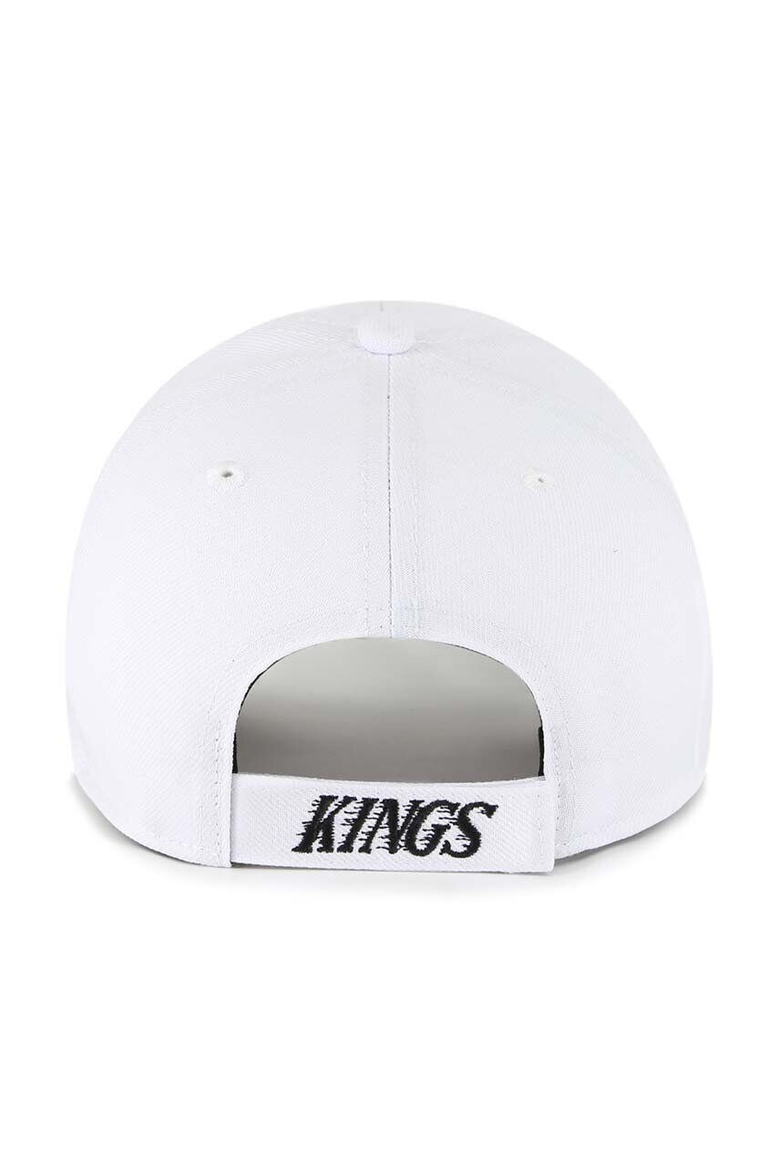 47brand Kapa iz mešanice volne NHL Los Angeles Kings Vintage bela barva - Pepit.si