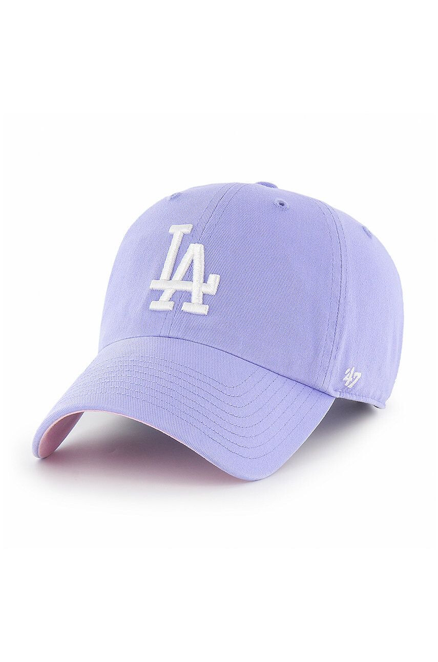 47brand Kapa Los Angeles Dodgers vijolična barva - Pepit.si