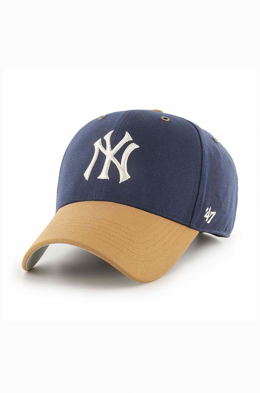 47brand Kapa Mlb New York Yankees mornarsko modra barva - Pepit.si