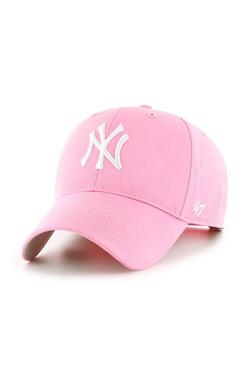 47brand Kapa Mlb New York Yankees roza barva - Pepit.si