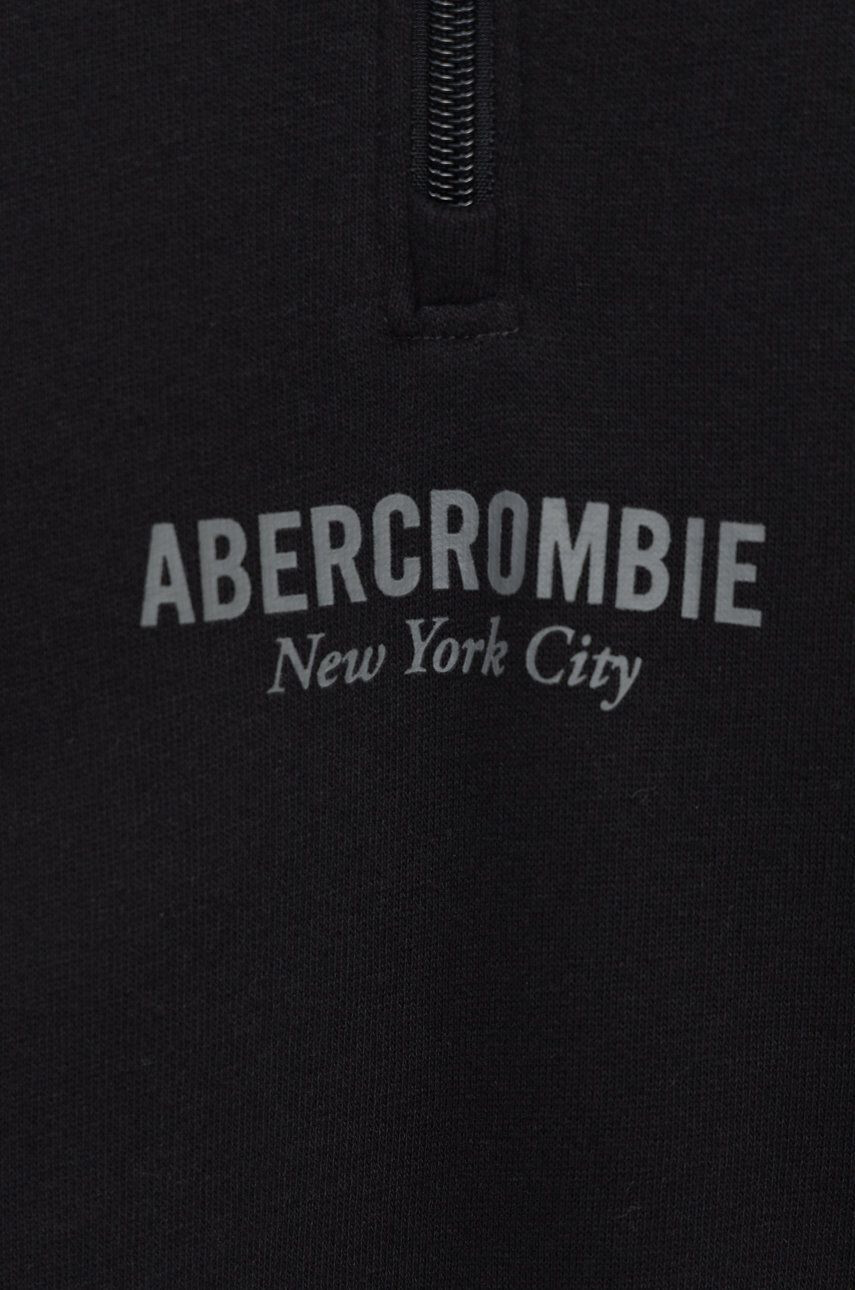 Abercrombie & Fitch Bluza črna barva - Pepit.si