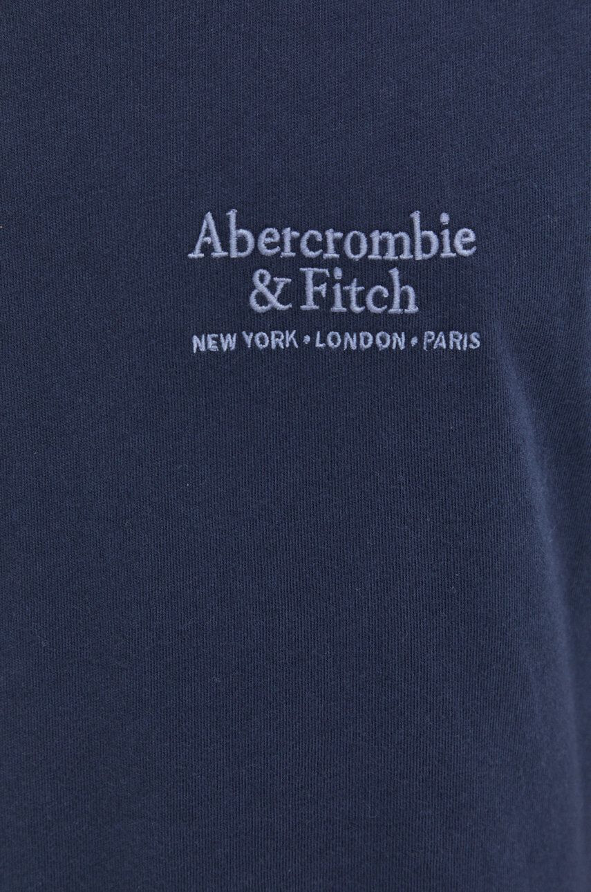 Abercrombie & Fitch Bombažna kratka majica 3 Pack mornarsko modra barva - Pepit.si