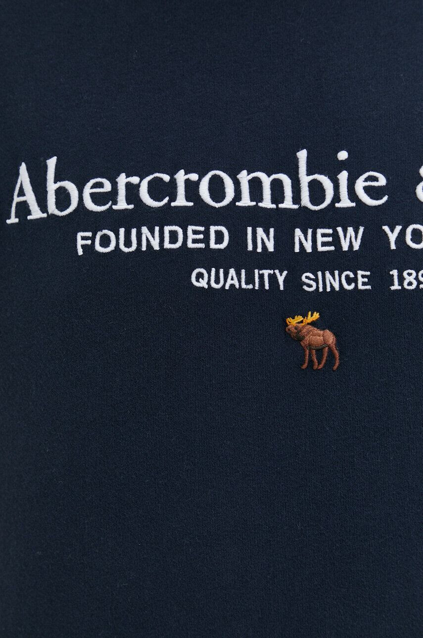 Abercrombie & Fitch Bombažna kratka majica črna barva - Pepit.si