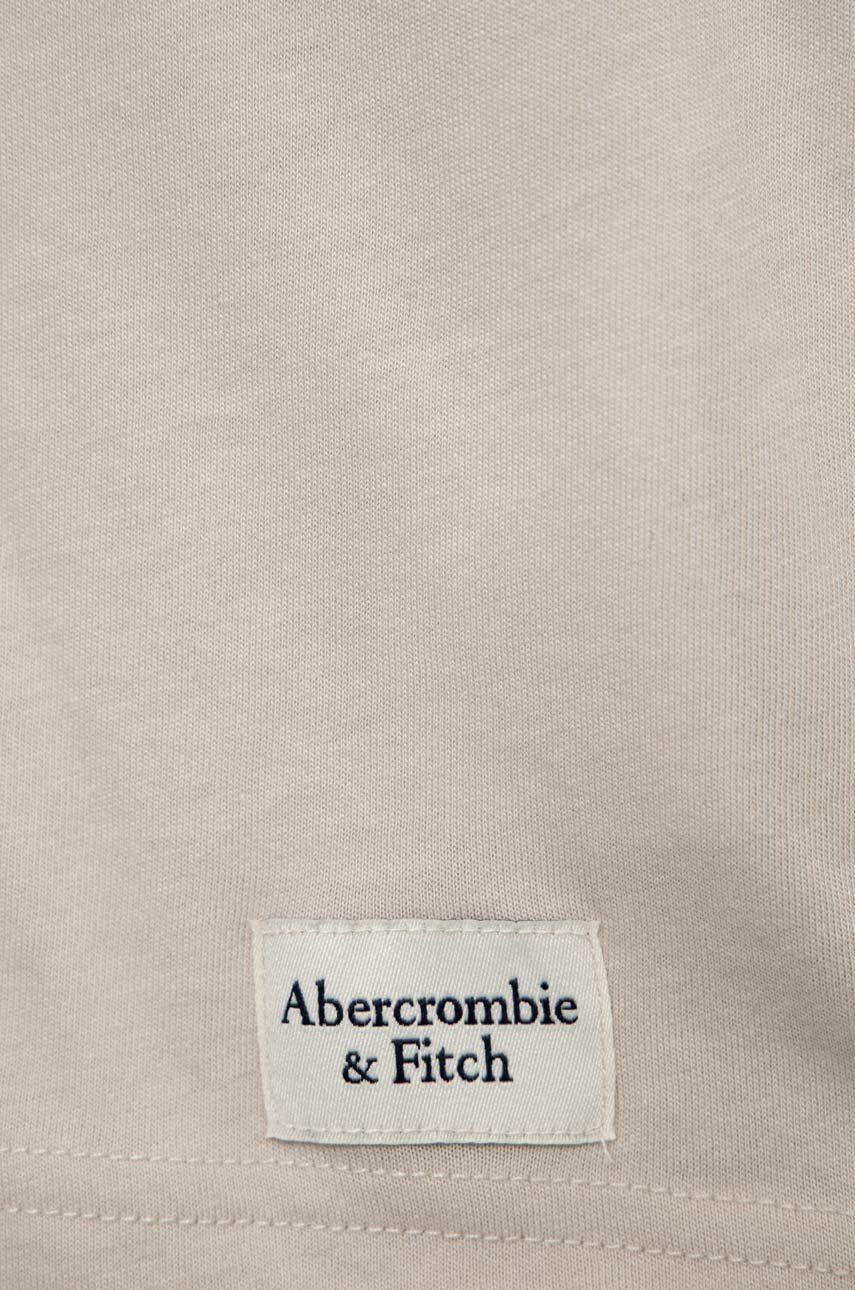 Abercrombie & Fitch Otroška kratka majica bež barva - Pepit.si