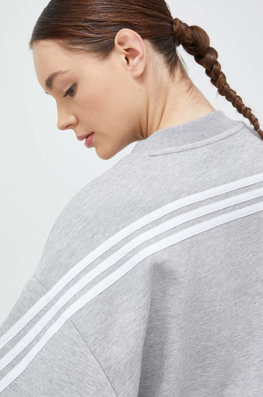 adidas Bluza ženska siva barva - Pepit.si