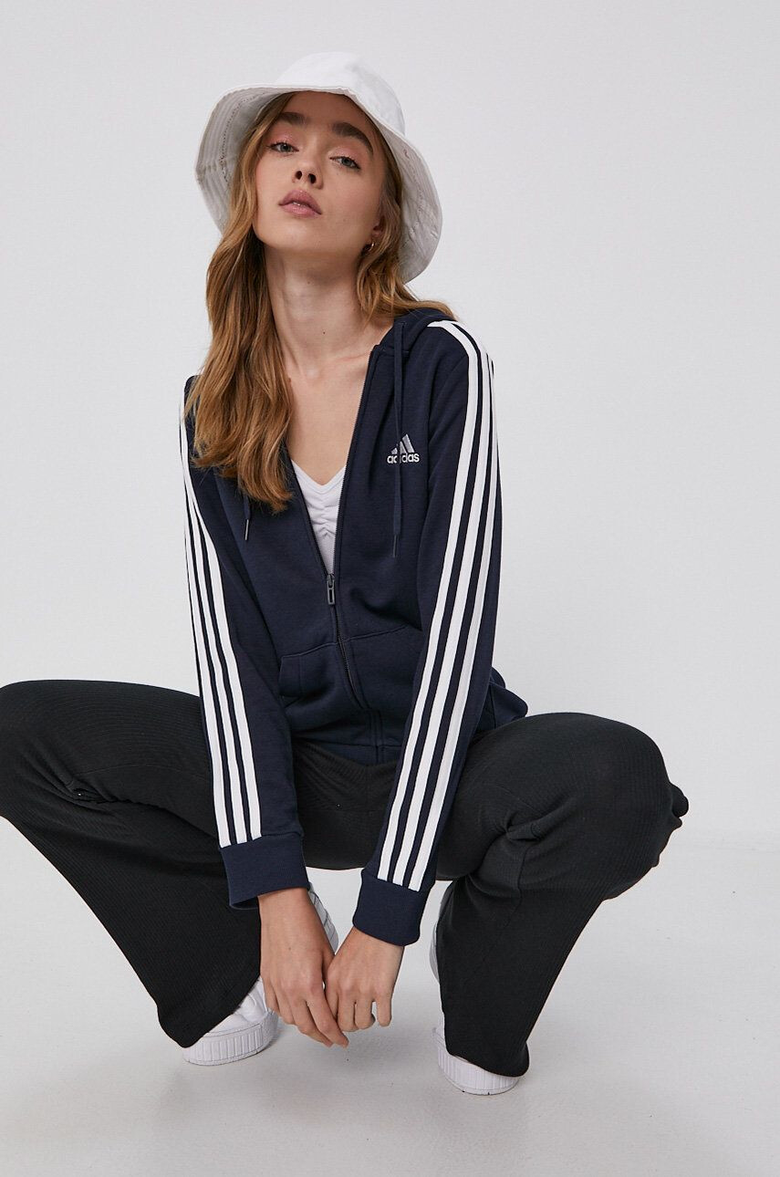 adidas Bluza ženska mornarsko modra barva - Pepit.si