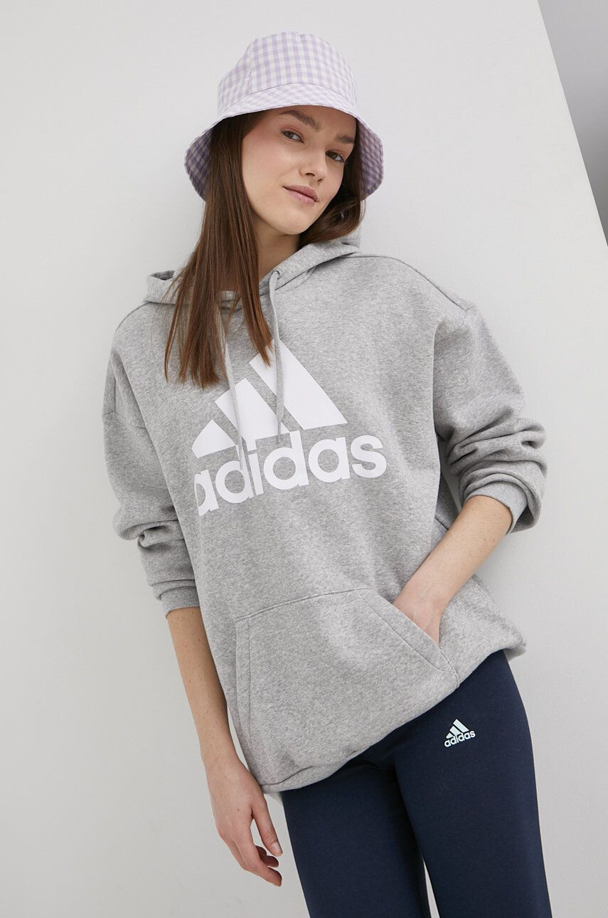 adidas Bluza ženska siva barva - Pepit.si