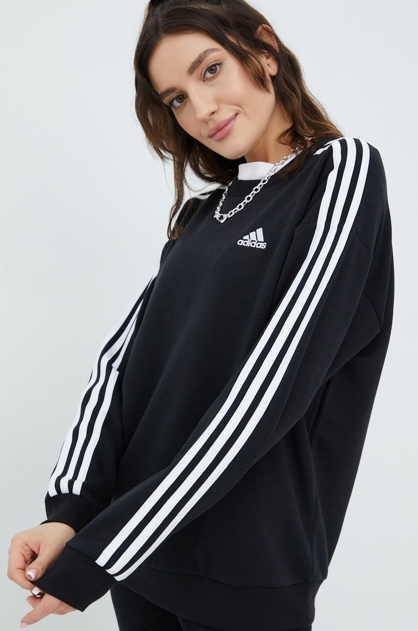 adidas Bluza ženska črna barva - Pepit.si