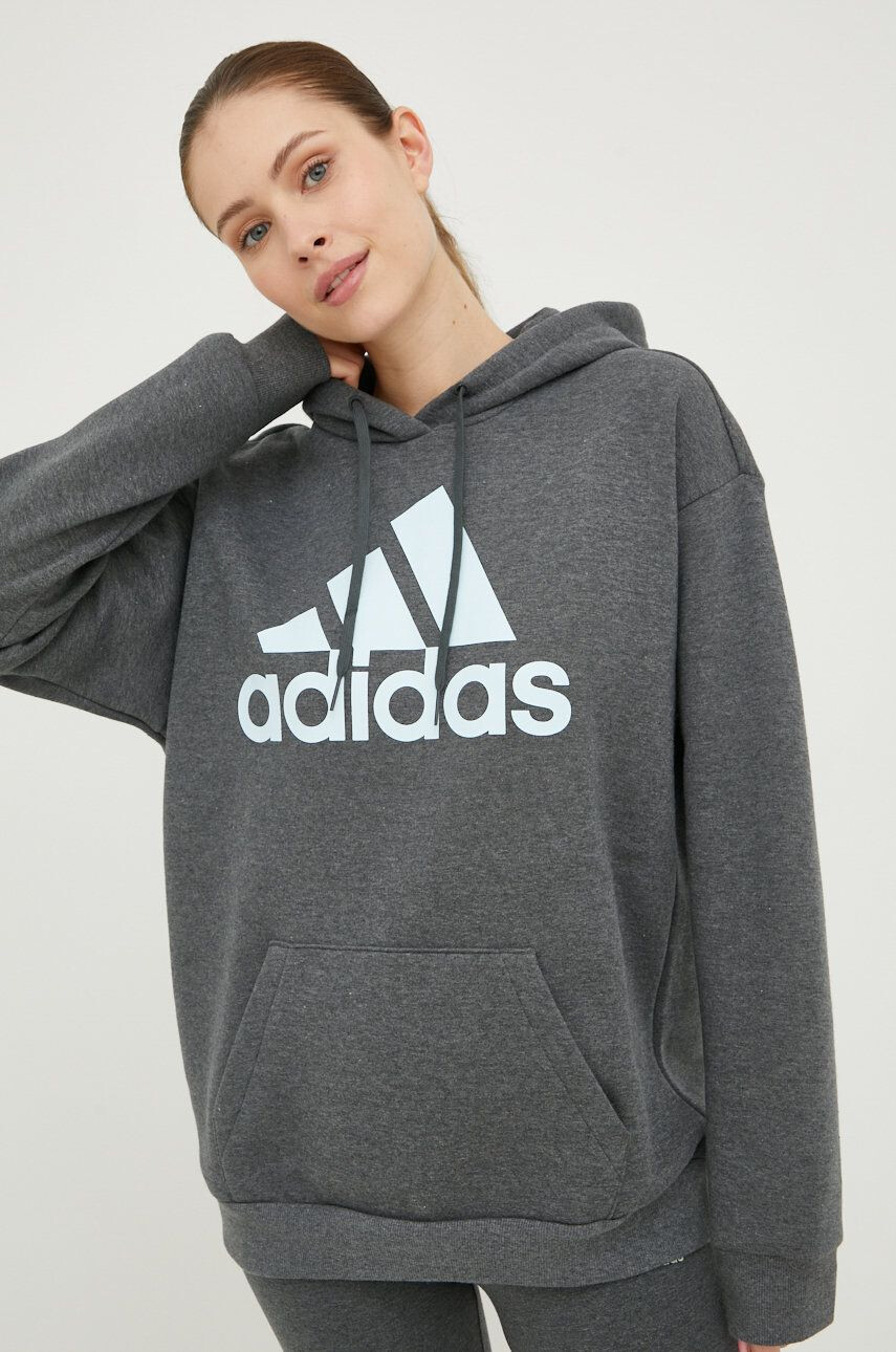 adidas Bluza ženska siva barva - Pepit.si