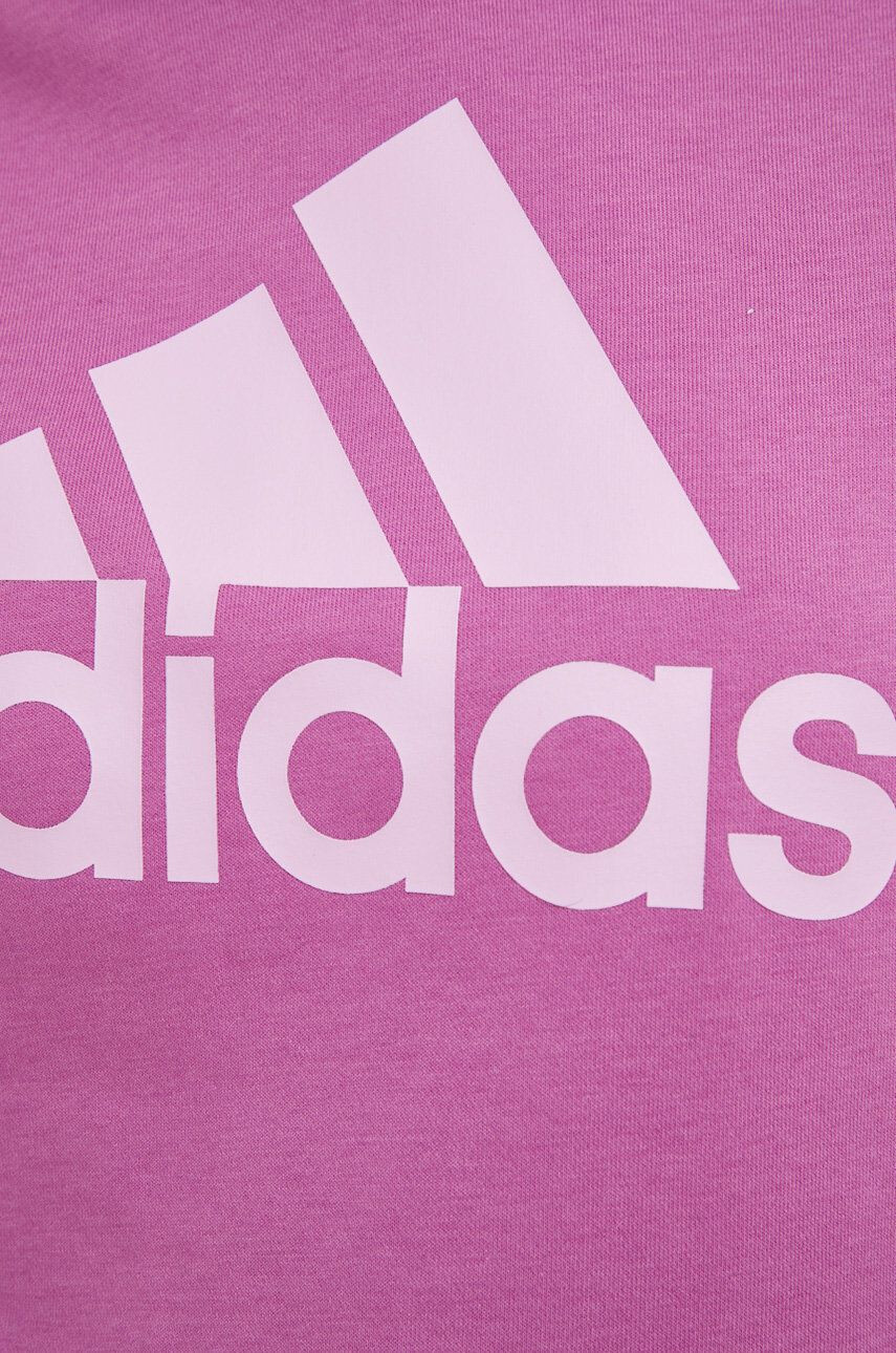 adidas Bluza ženska roza barva s kapuco - Pepit.si