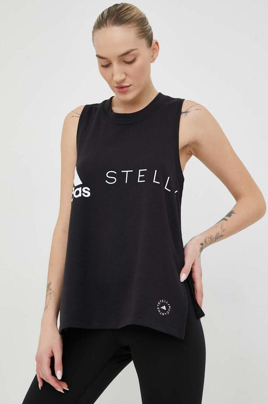 adidas by Stella McCartney Top Ženski črna barva - Pepit.si