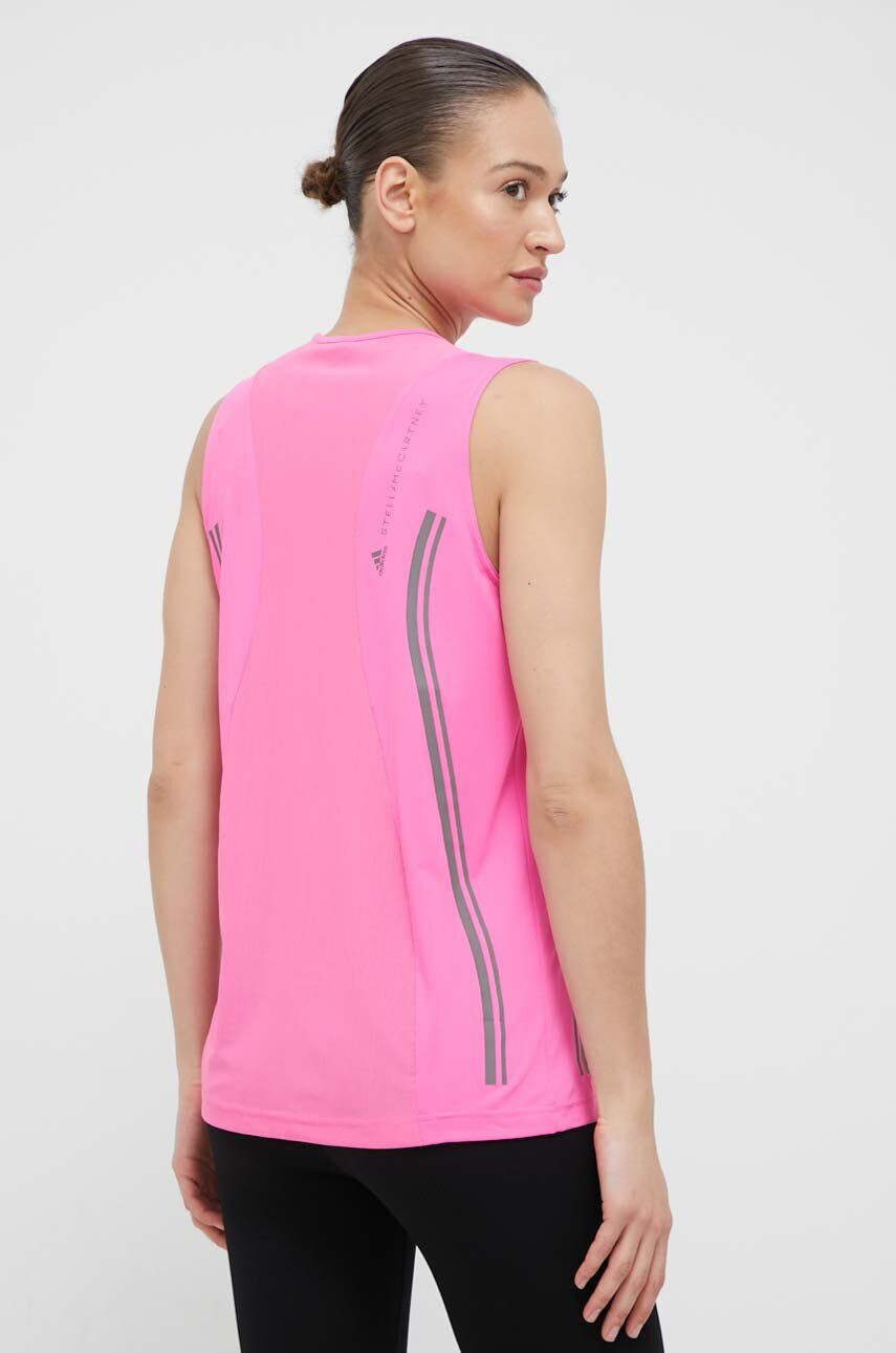 adidas by Stella McCartney Top za tek TruePace roza barva - Pepit.si