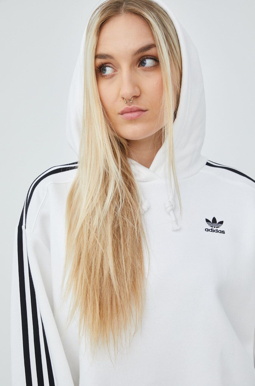 adidas Originals Bluza ženska bela barva - Pepit.si