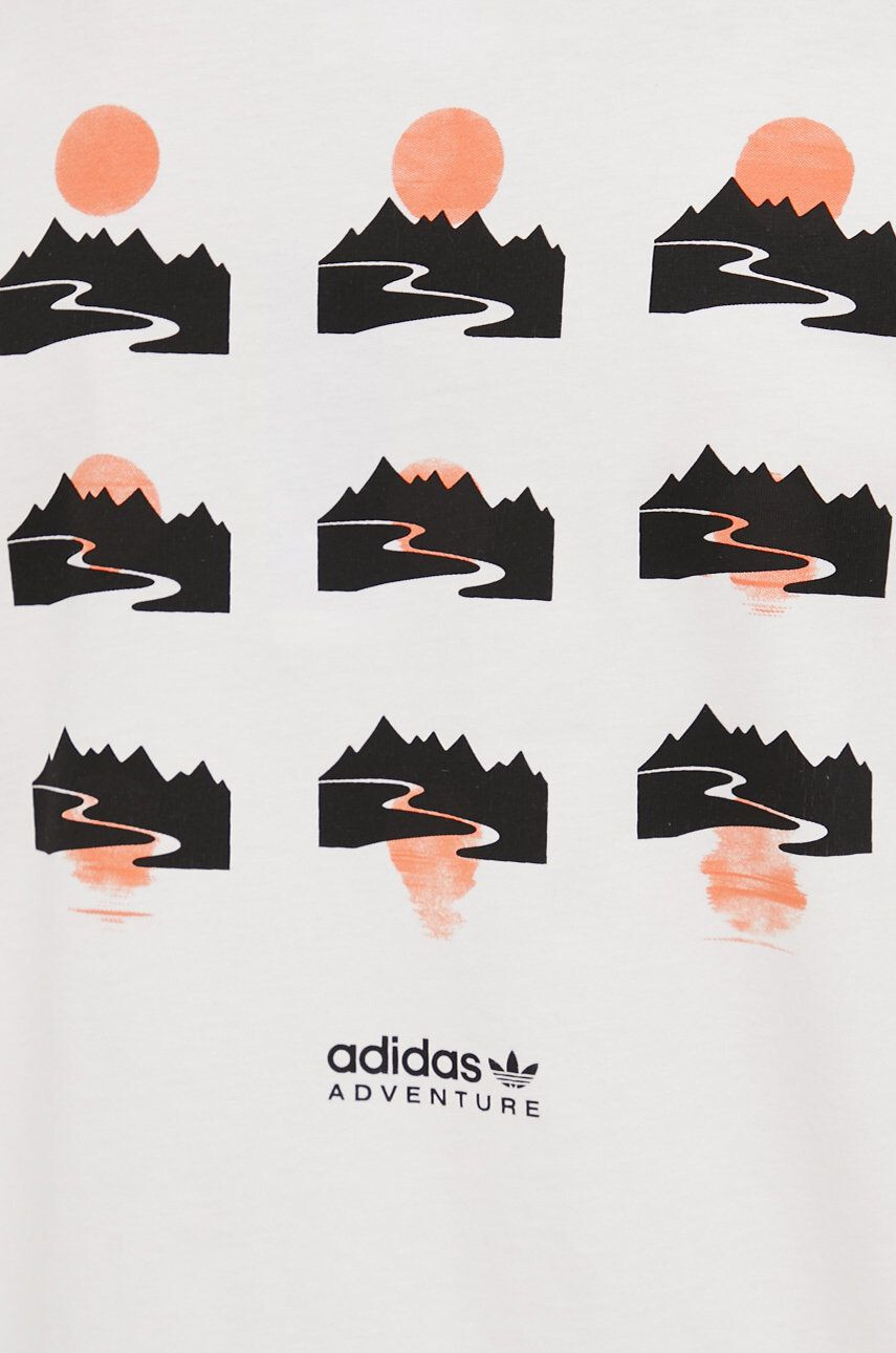 adidas Originals Bombažen longsleeve bela barva - Pepit.si