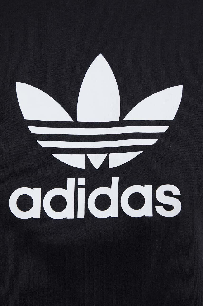 adidas Originals Bombažna kratka majica črna barva - Pepit.si