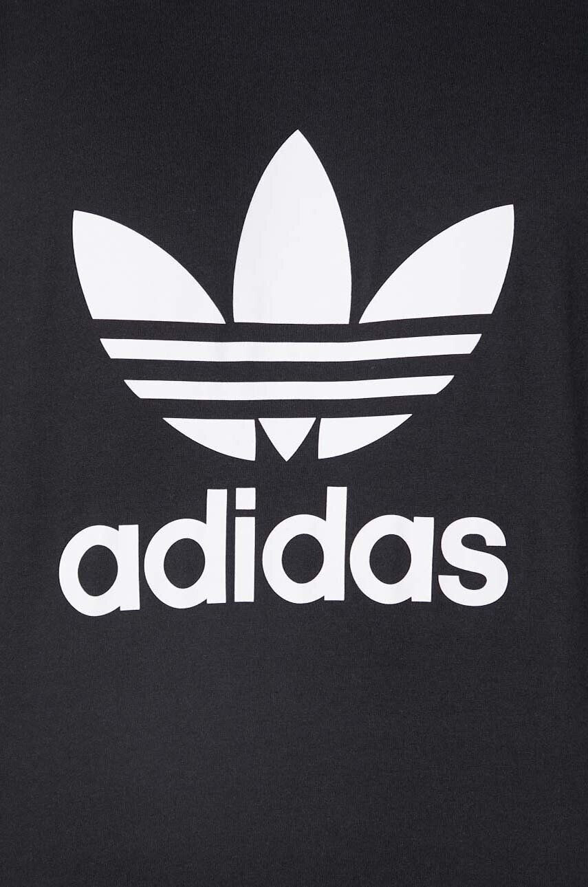 adidas Originals Bombažna kratka majica črna barva - Pepit.si