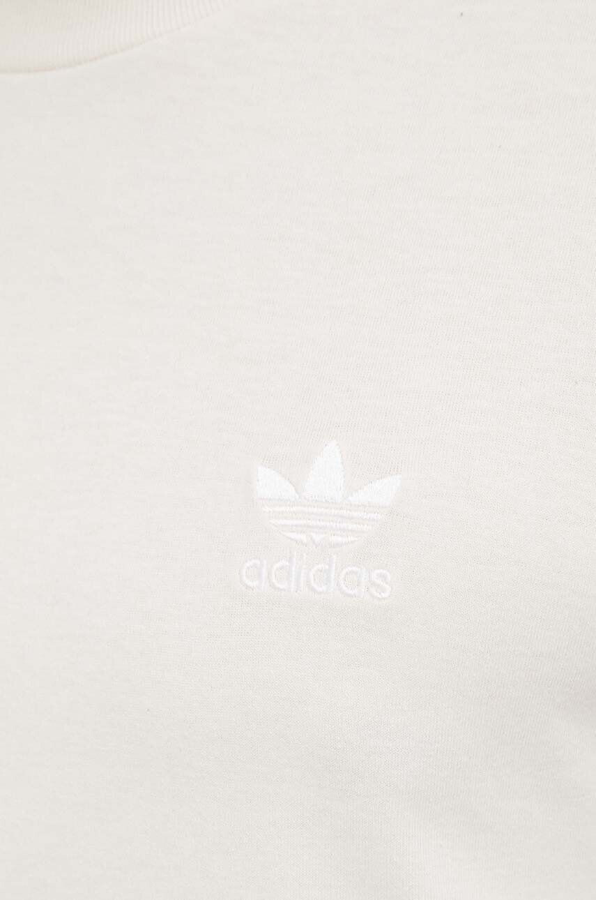 adidas Originals Bombažna kratka majica bež barva - Pepit.si