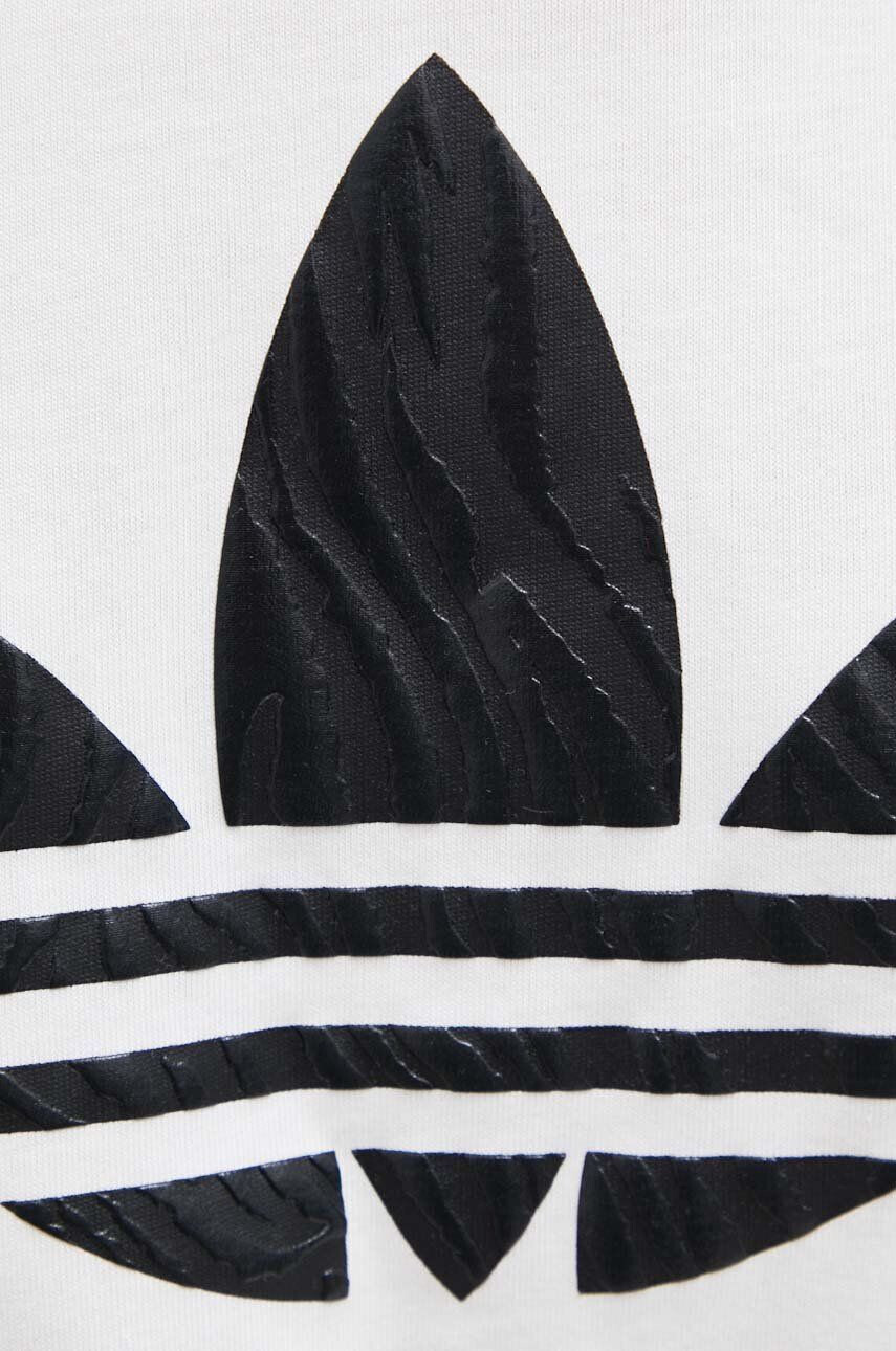 adidas Originals Bombažna kratka majica bež barva - Pepit.si