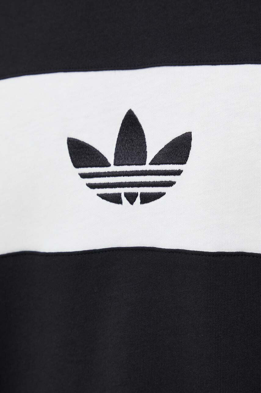 adidas Originals Bombažna kratka majica črna barva - Pepit.si